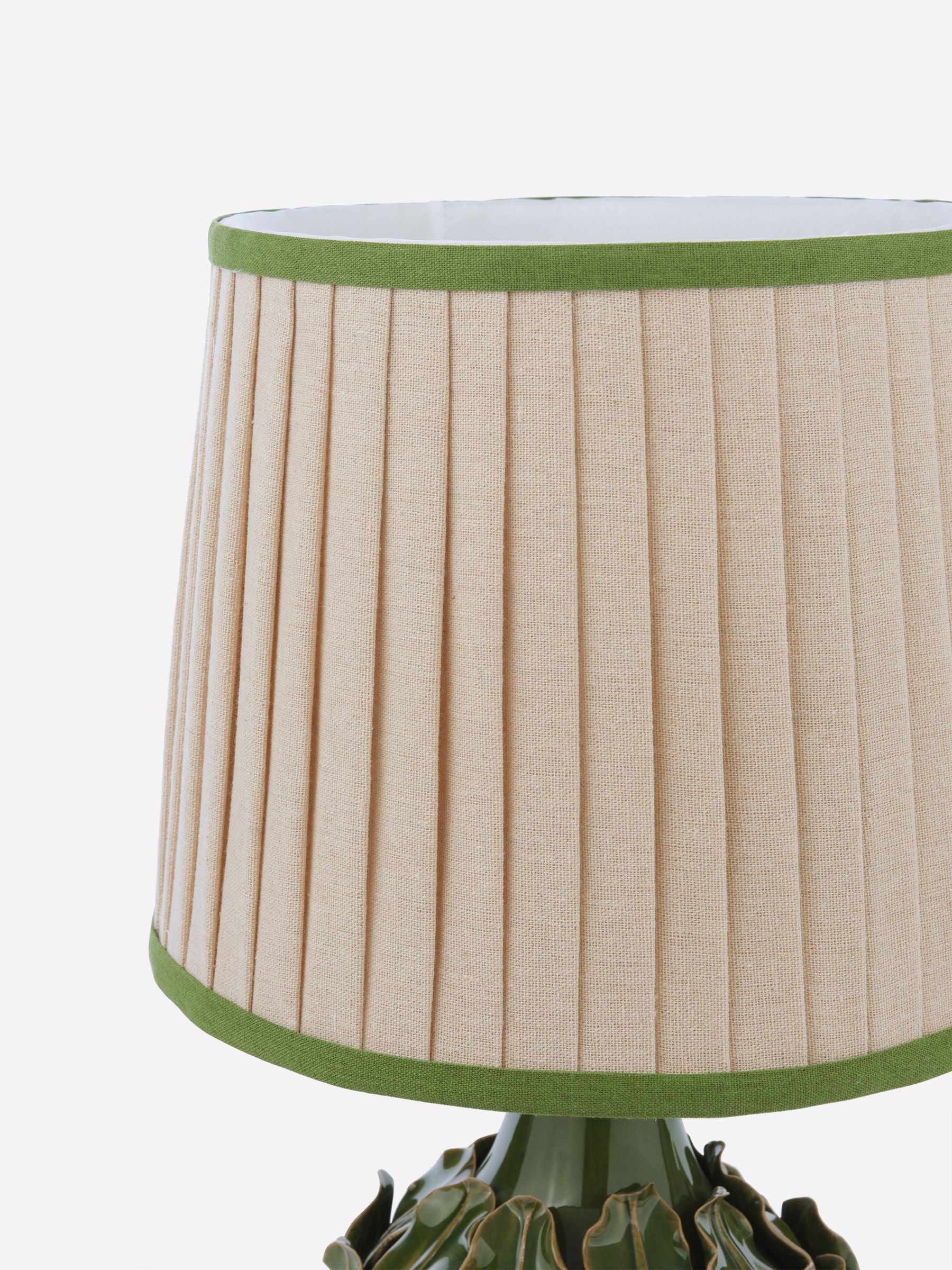Chatsworth Green Large Large Ceramic Table Lamp - Image 5 of 6