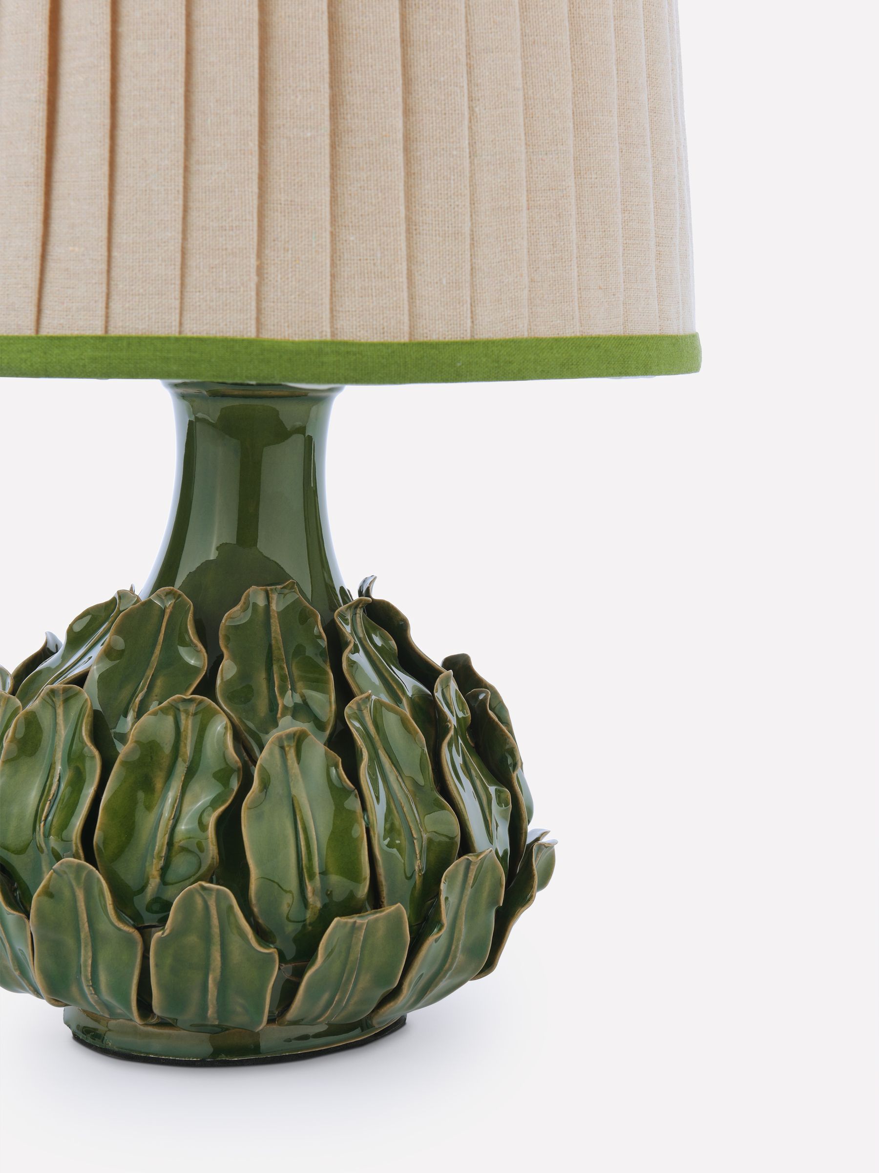Chatsworth Green Large Large Ceramic Table Lamp - Image 6 of 6