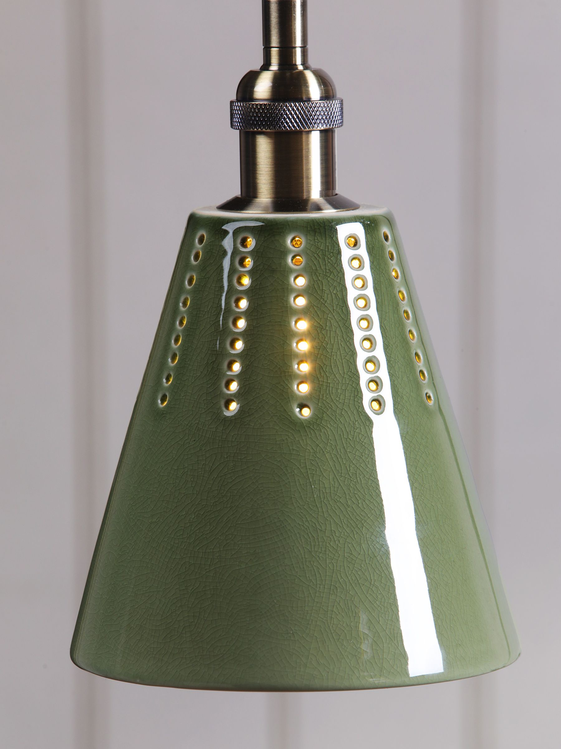 Allington Green Ceramic Cone Pendant - Image 3 of 9