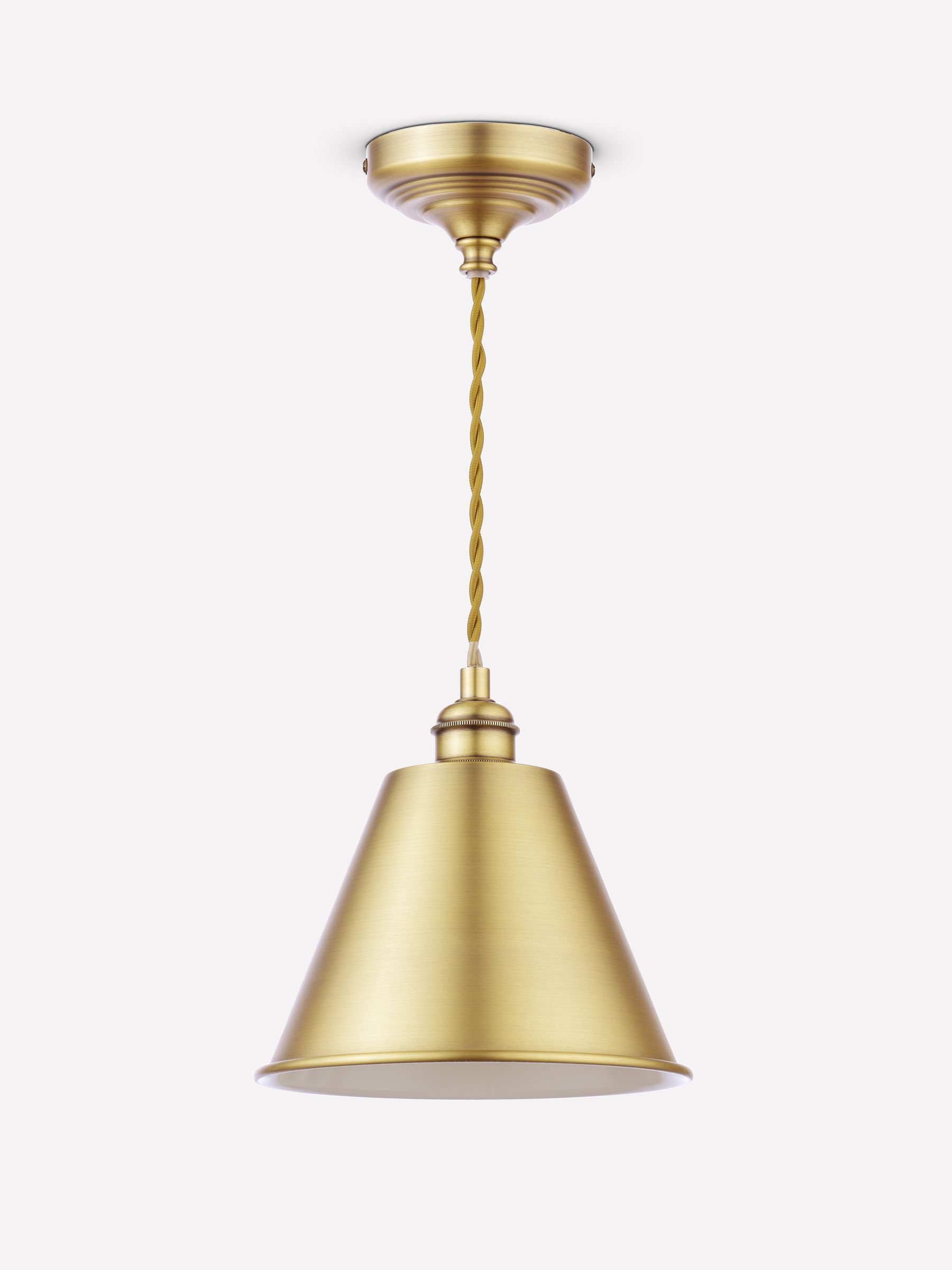 Wollaton Gold 1 Light Brass Ceiling Pendant - Image 4 of 7