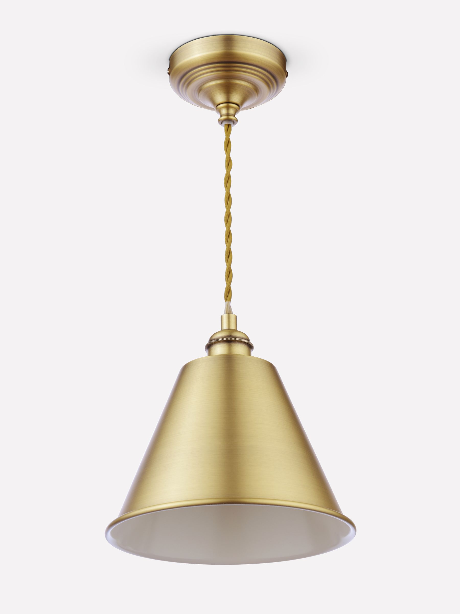 Wollaton Gold 1 Light Brass Ceiling Pendant - Image 6 of 7