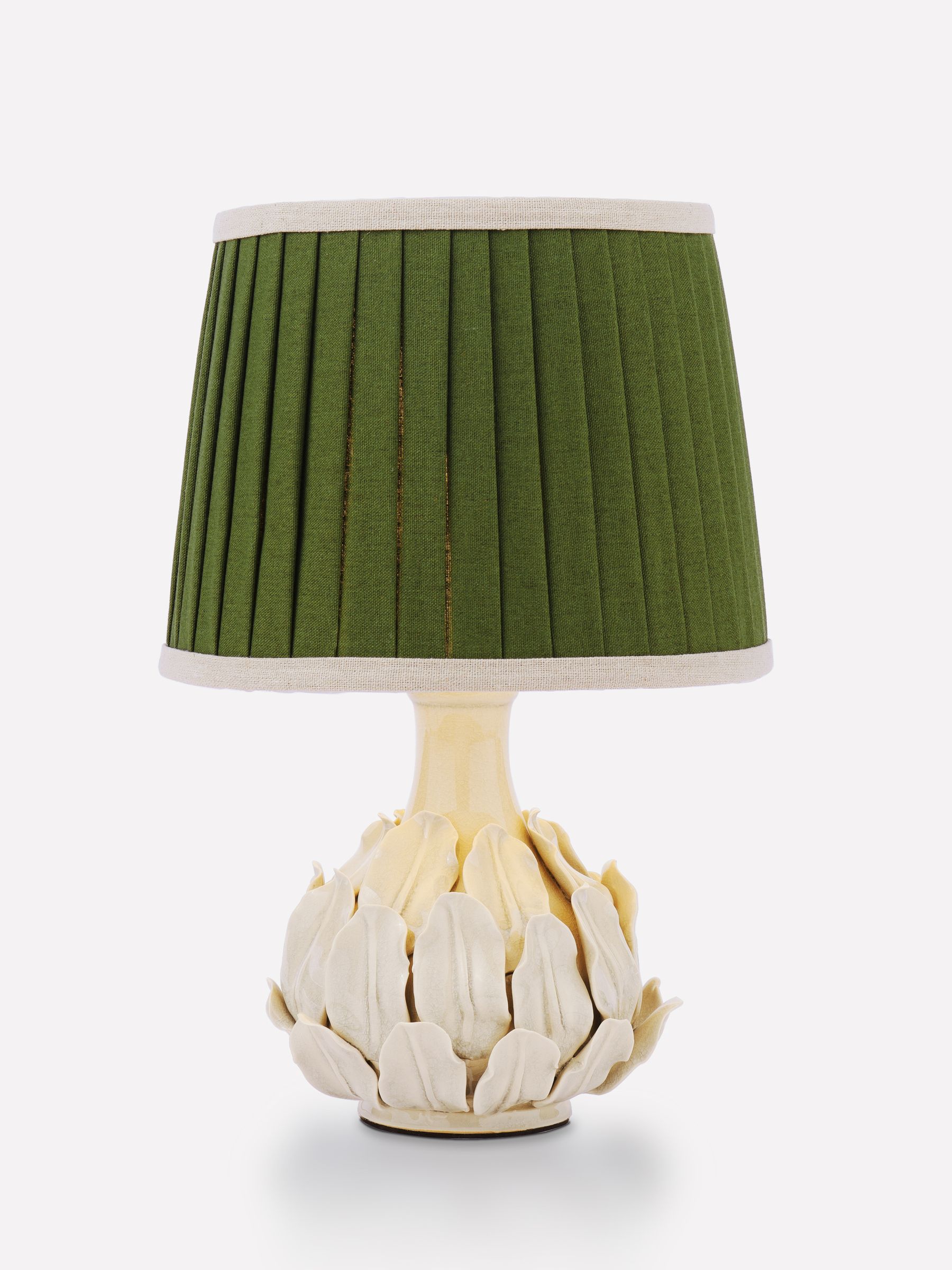 Chatsworth Green Small Large Ceramic Table Lamp - Image 3 of 7