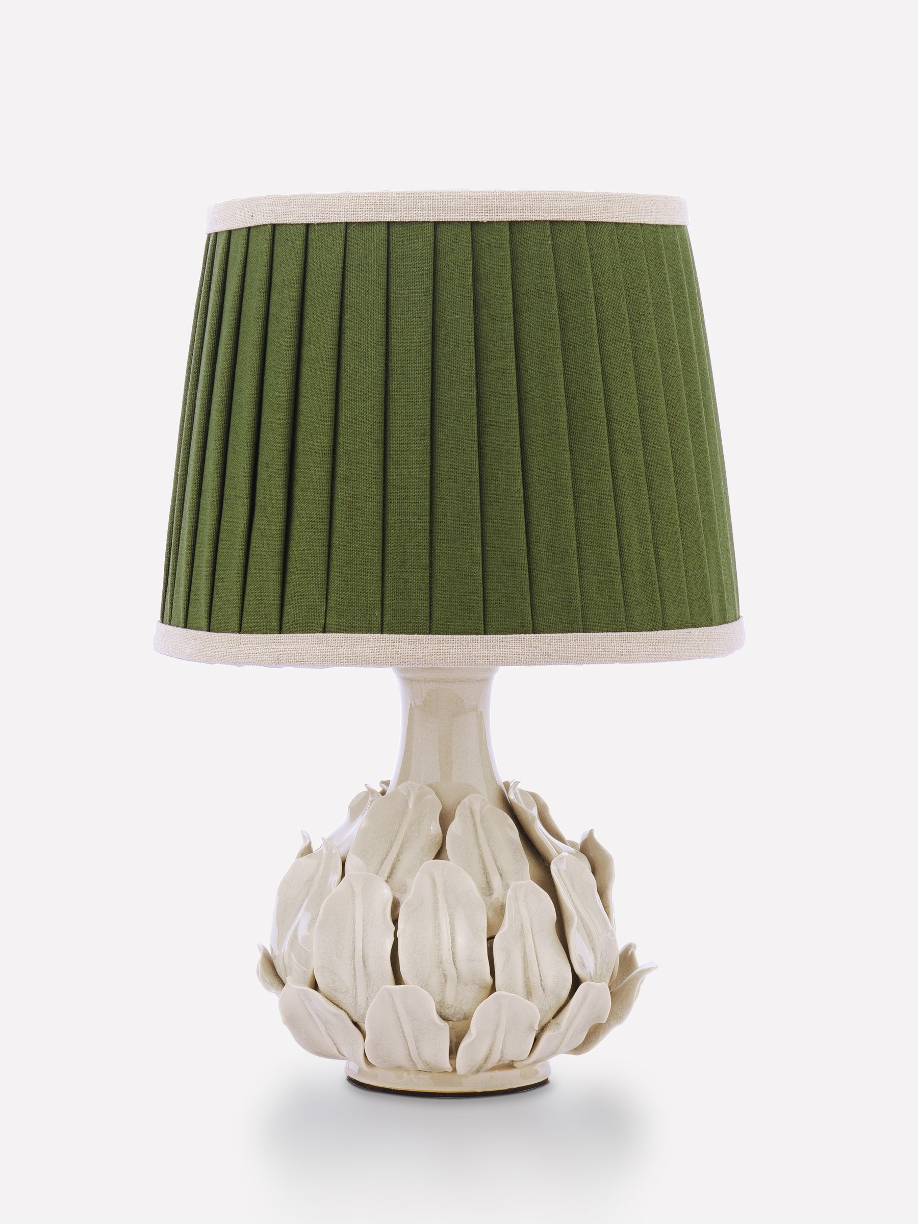 Chatsworth Green Small Large Ceramic Table Lamp - Image 4 of 7