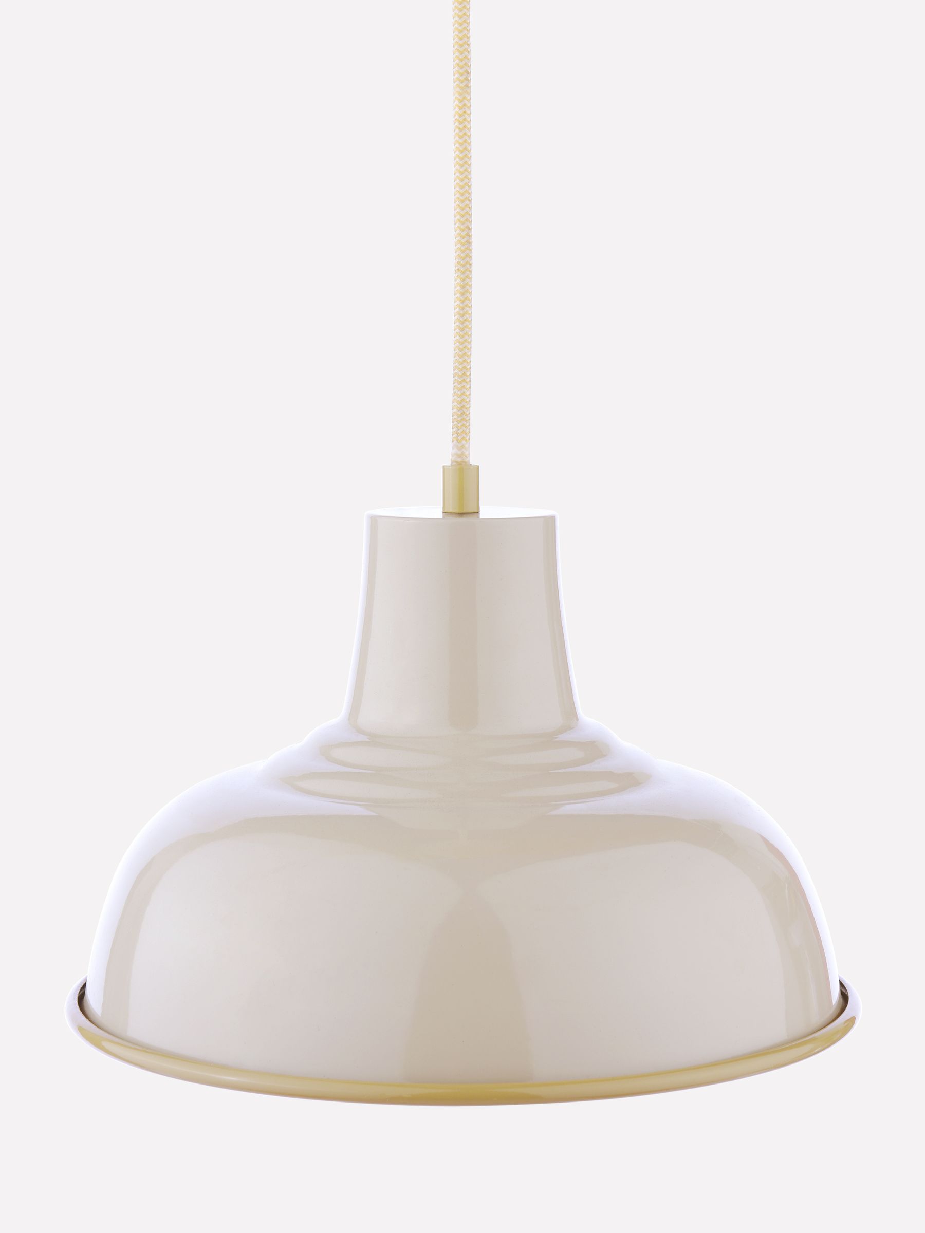 Hatfield Cream Industrial-Style Pendant Light - Image 5 of 6