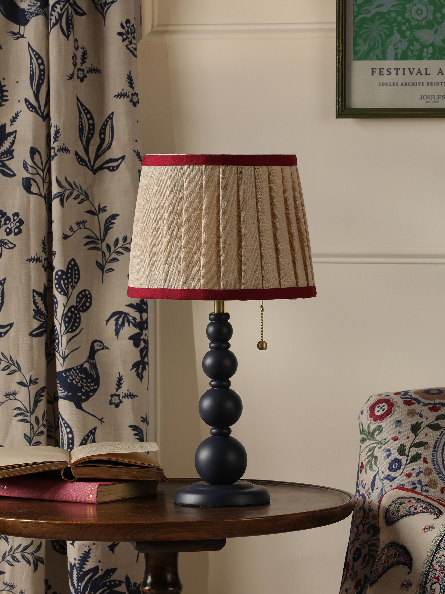Harewood Navy Table Lamp - Image 2 of 9