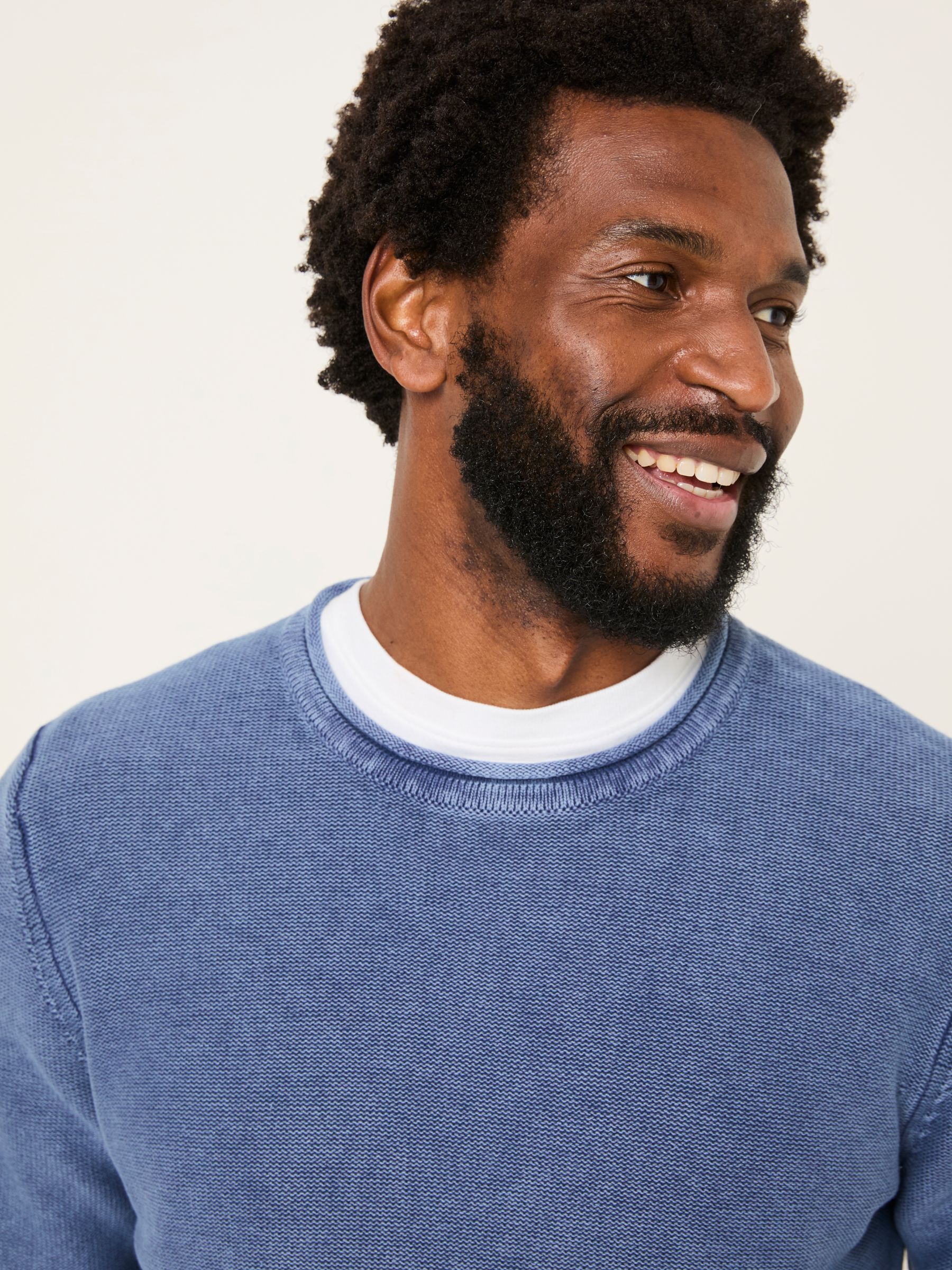 French Navy Berwick Laundered Crew Neck Jumper - Image 4 of 6
