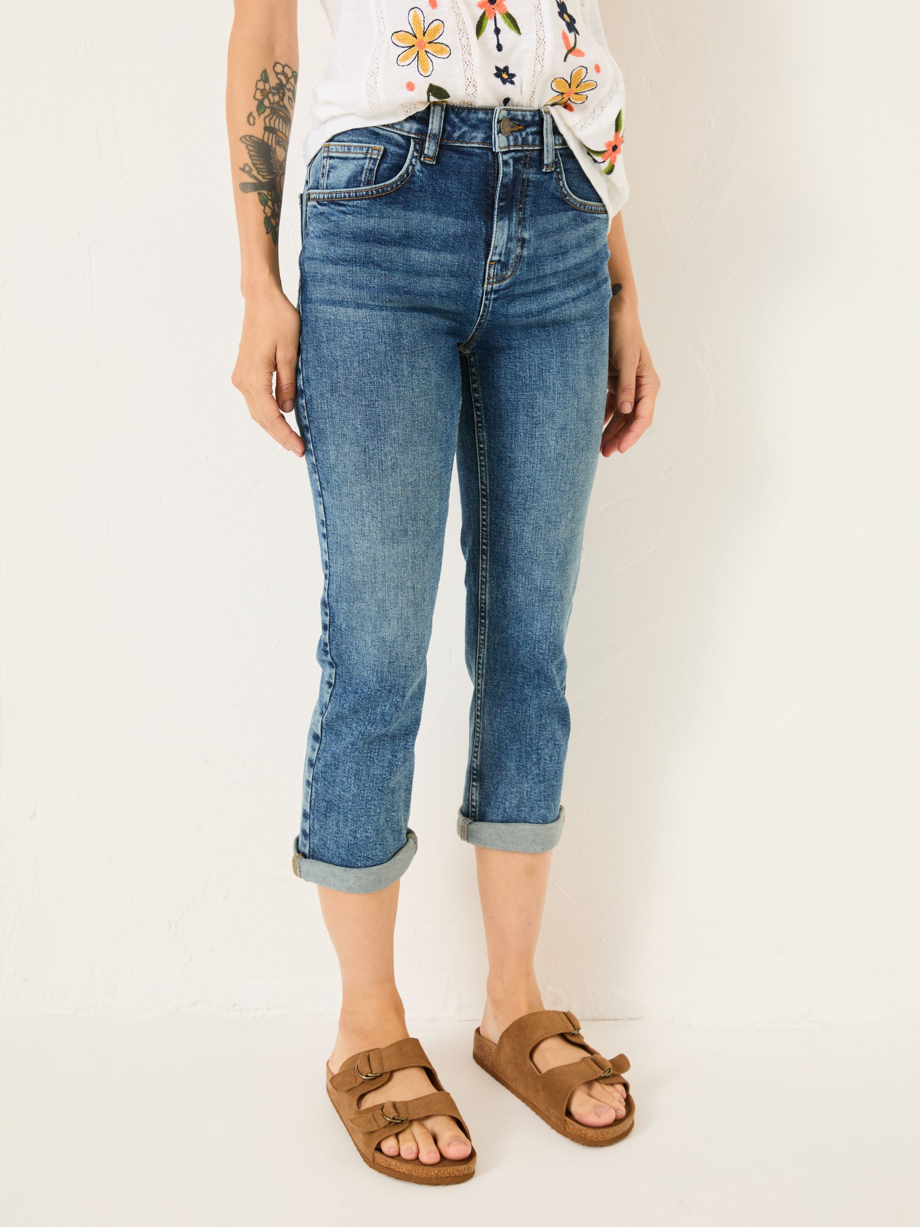 Sway Denim Vintage Cropped Jeans - Image 1 of 6