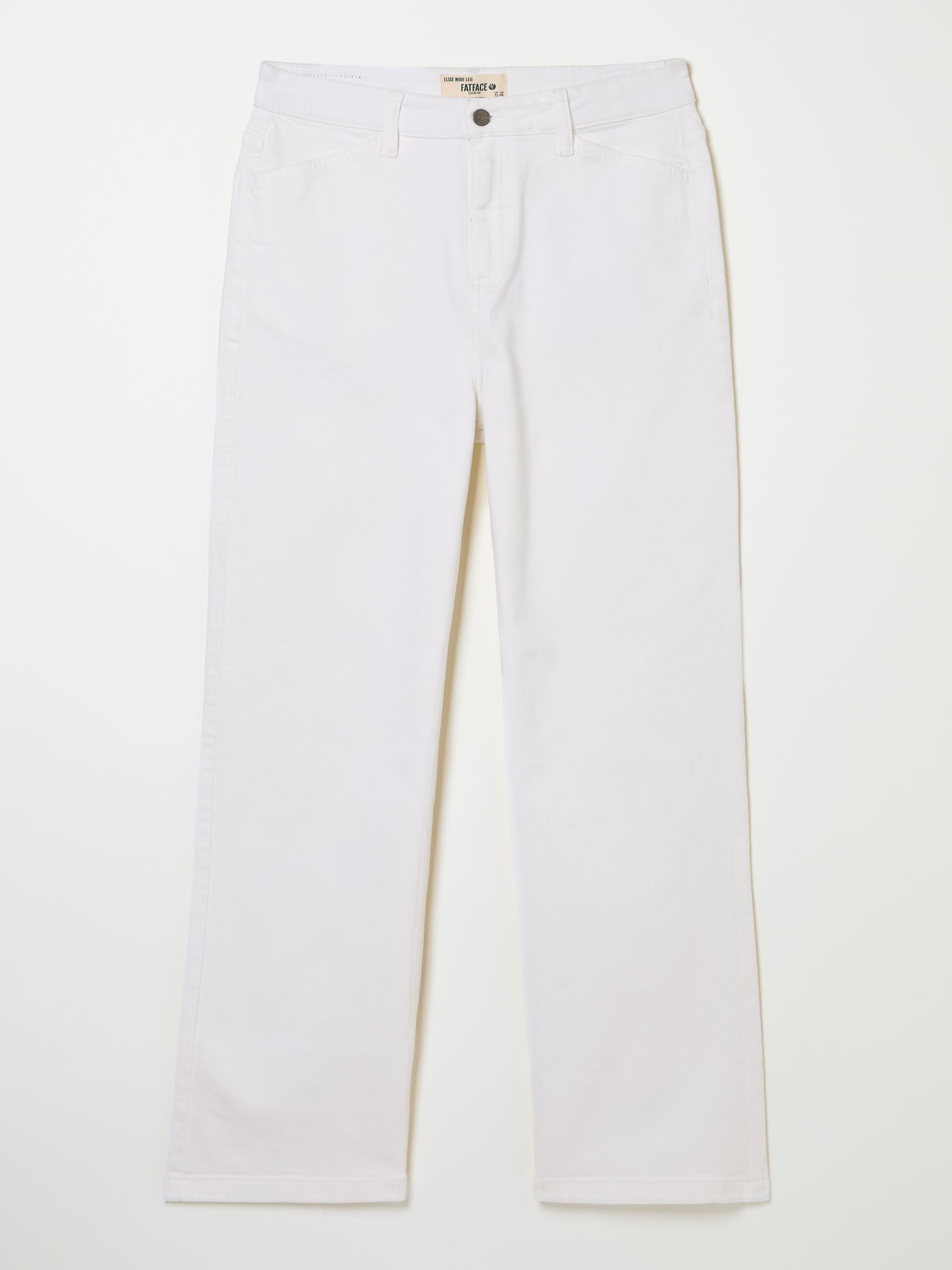 Elise Ivory Wide Leg Jeans - Image 7 of 7