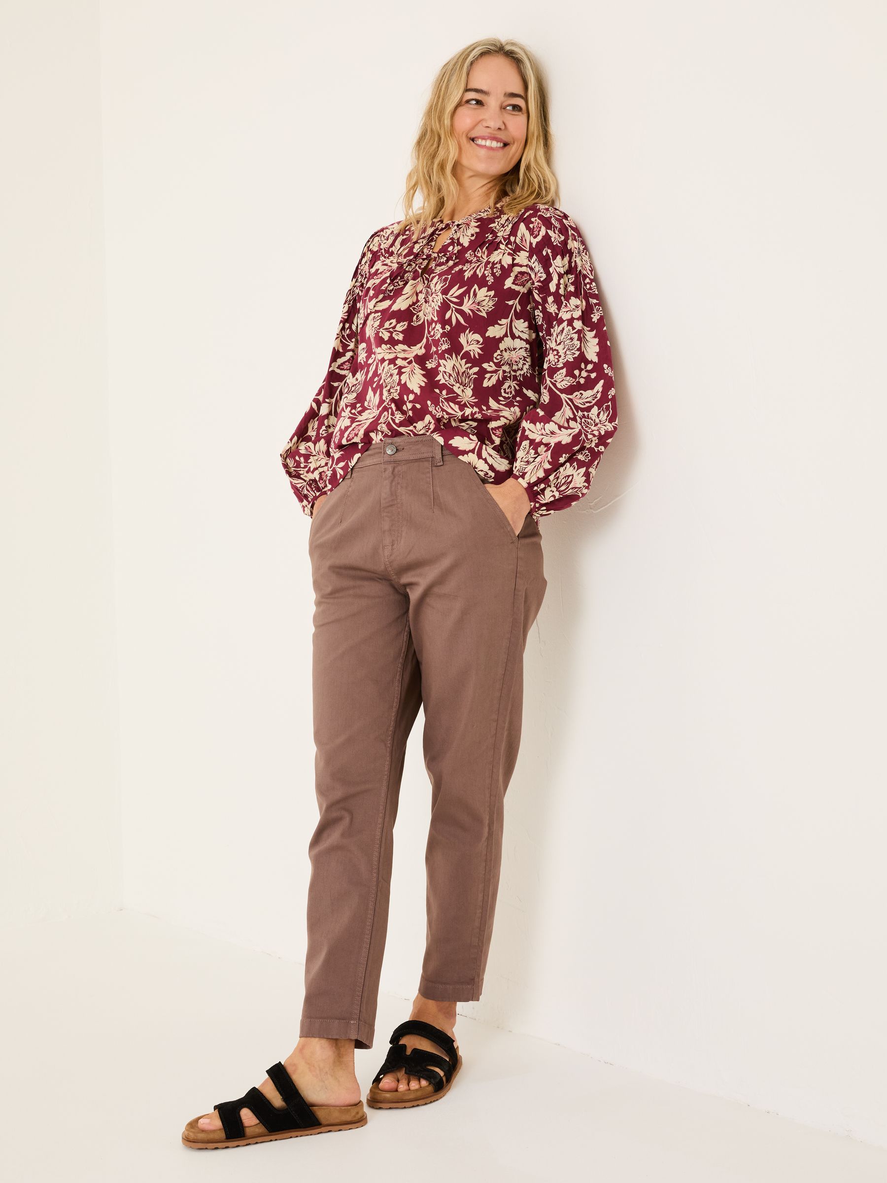 Aspen Brown Chino Trousers - Image 3 of 5