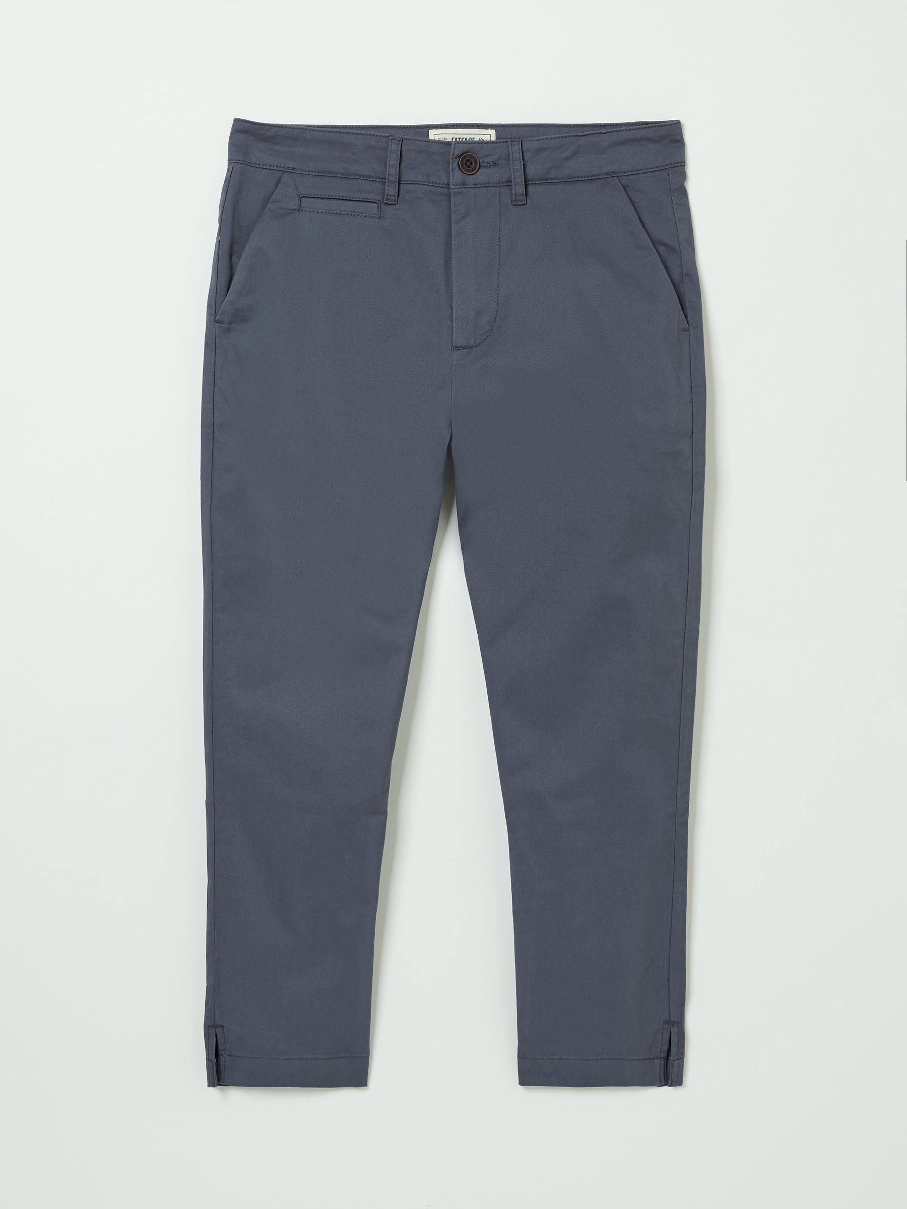 Farnham Charcoal Grey Cropped Chino Trousers - Image 5 of 5