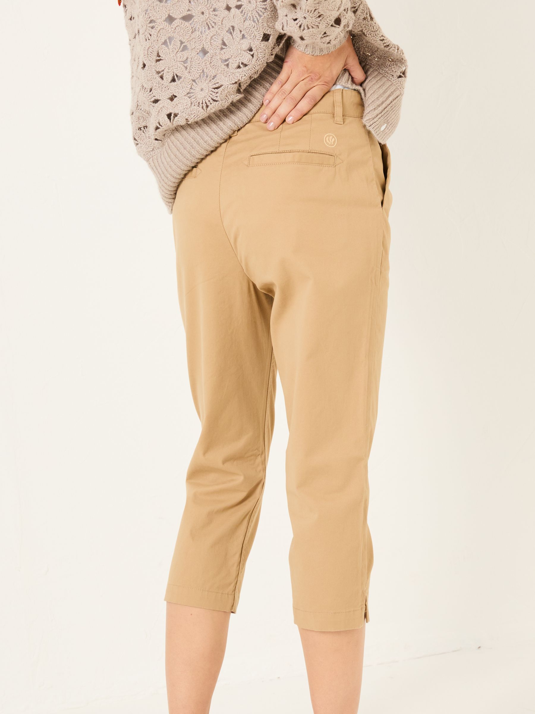 Farnham Stone Cropped Chino Trousers - Image 2 of 5