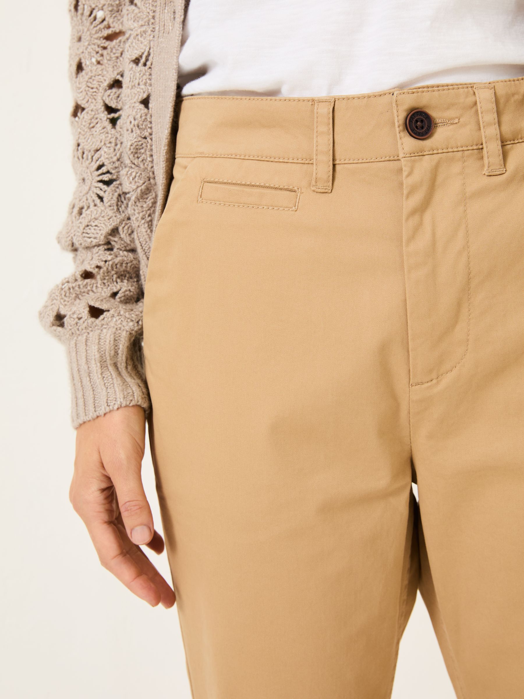 Farnham Stone Cropped Chino Trousers - Image 4 of 5