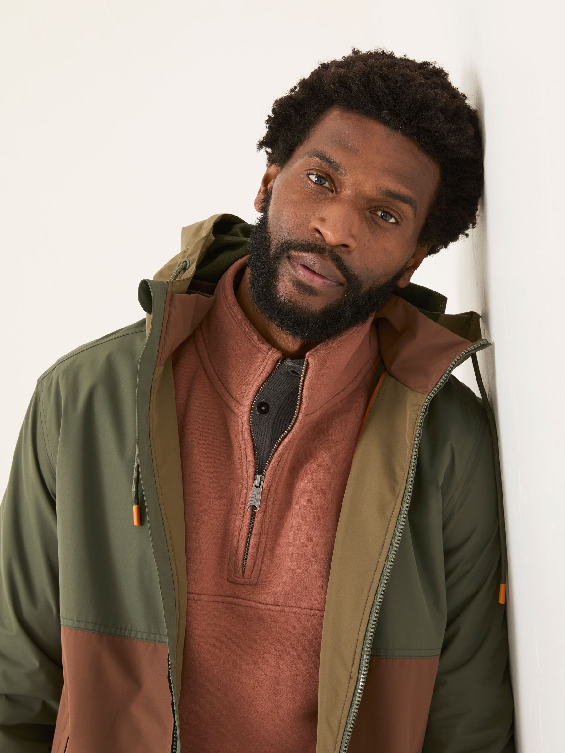 Aberford Khaki Green Jacket | FatFace