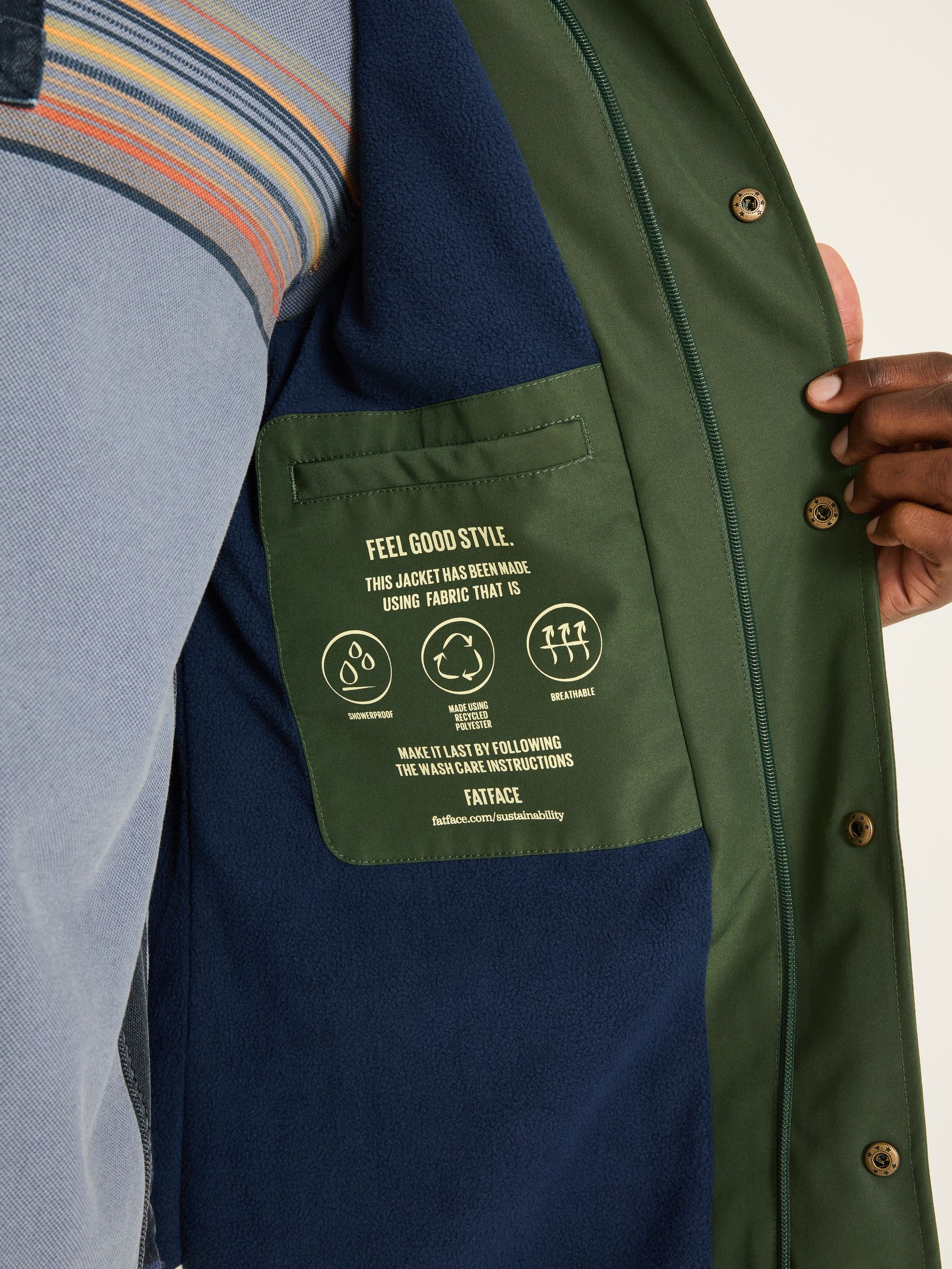 Westbay Dark Green Waterproof Raincoat - Image 5 of 7