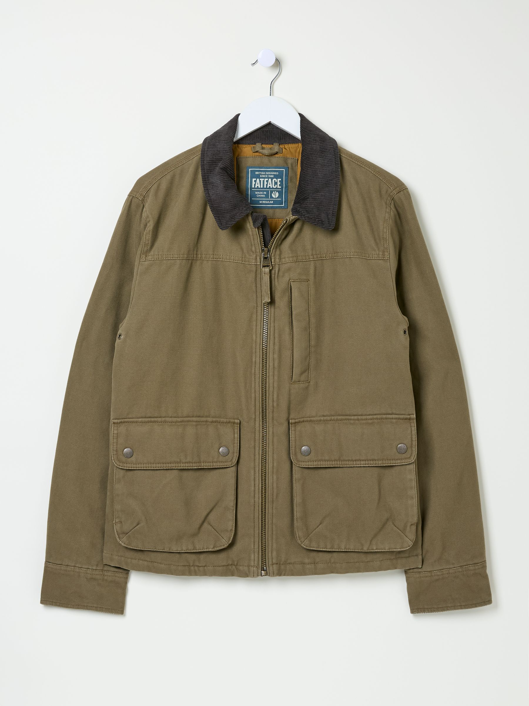 Khaki Green Canvas Jacket - Image 6 of 7