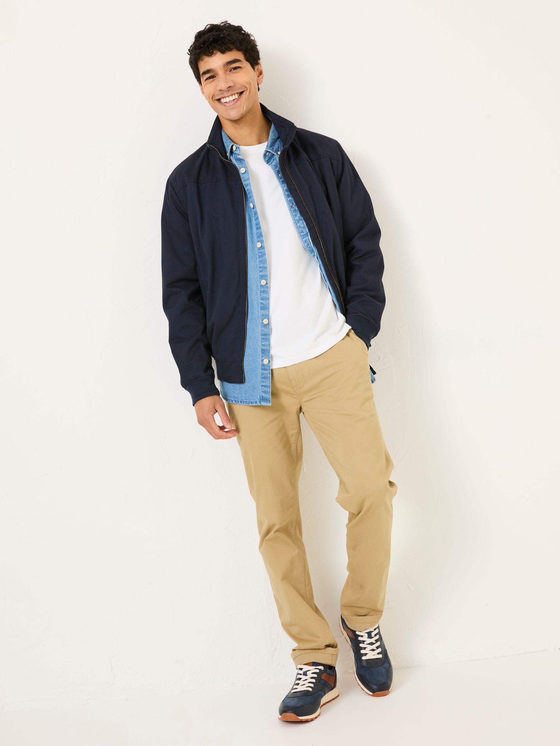 Navy Harrington Jacket - Image 4 of 8