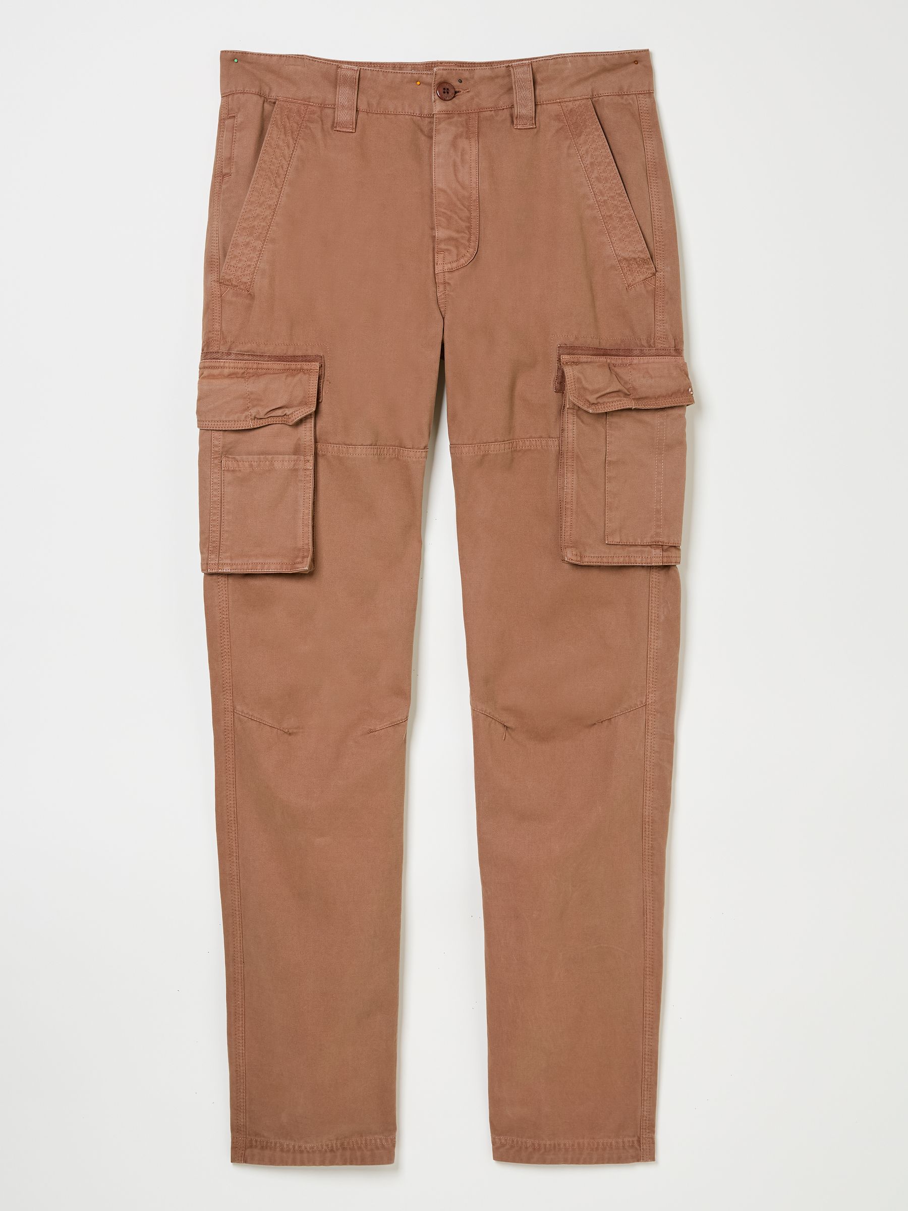 Breakyard Rust Brown Cargo Trousers - Image 6 of 6