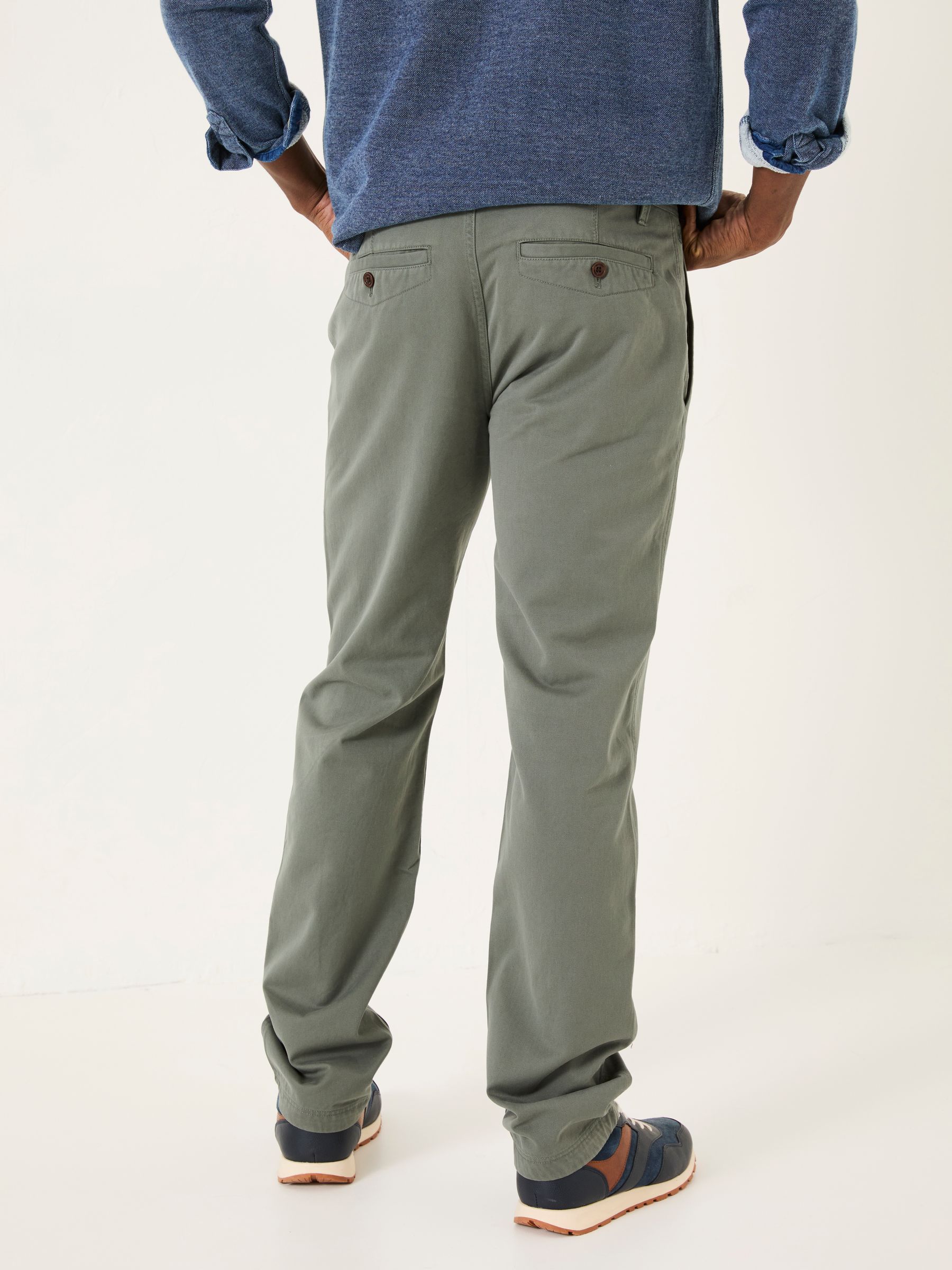 Dusky Green Modern Coastal Chinos - Image 2 of 6