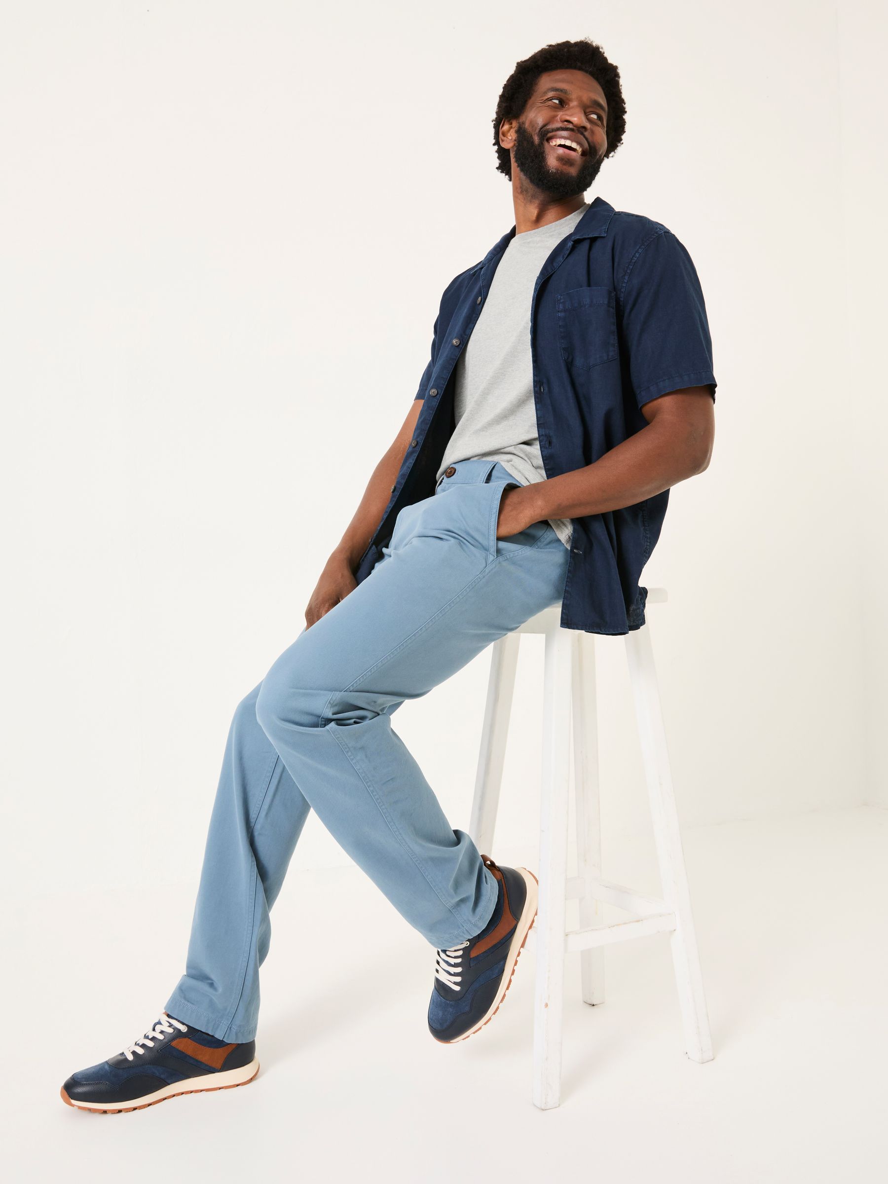 Blue Modern Coastal Chinos - Image 1 of 6
