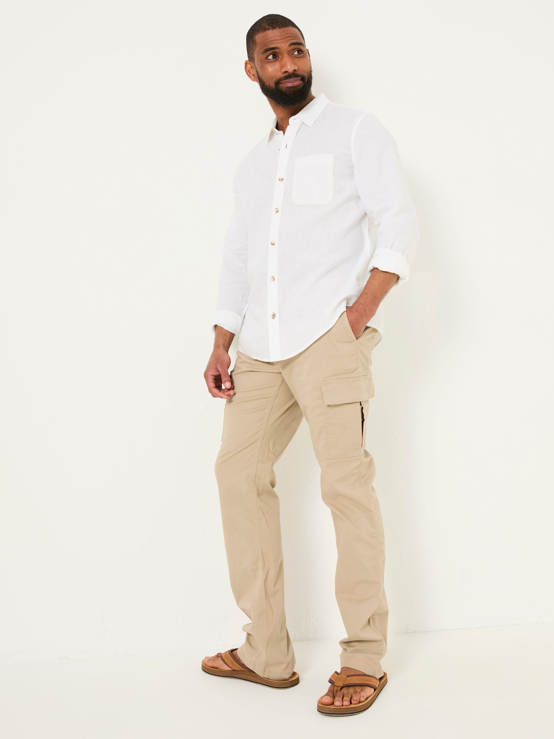 Mawes Natural Cargo Trousers - Image 1 of 1