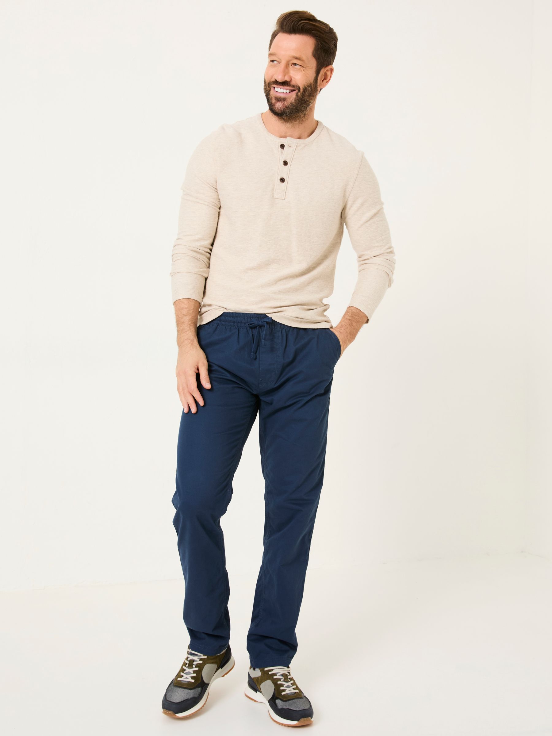 Navy Seaton Pull On Trousers - Image 1 of 6