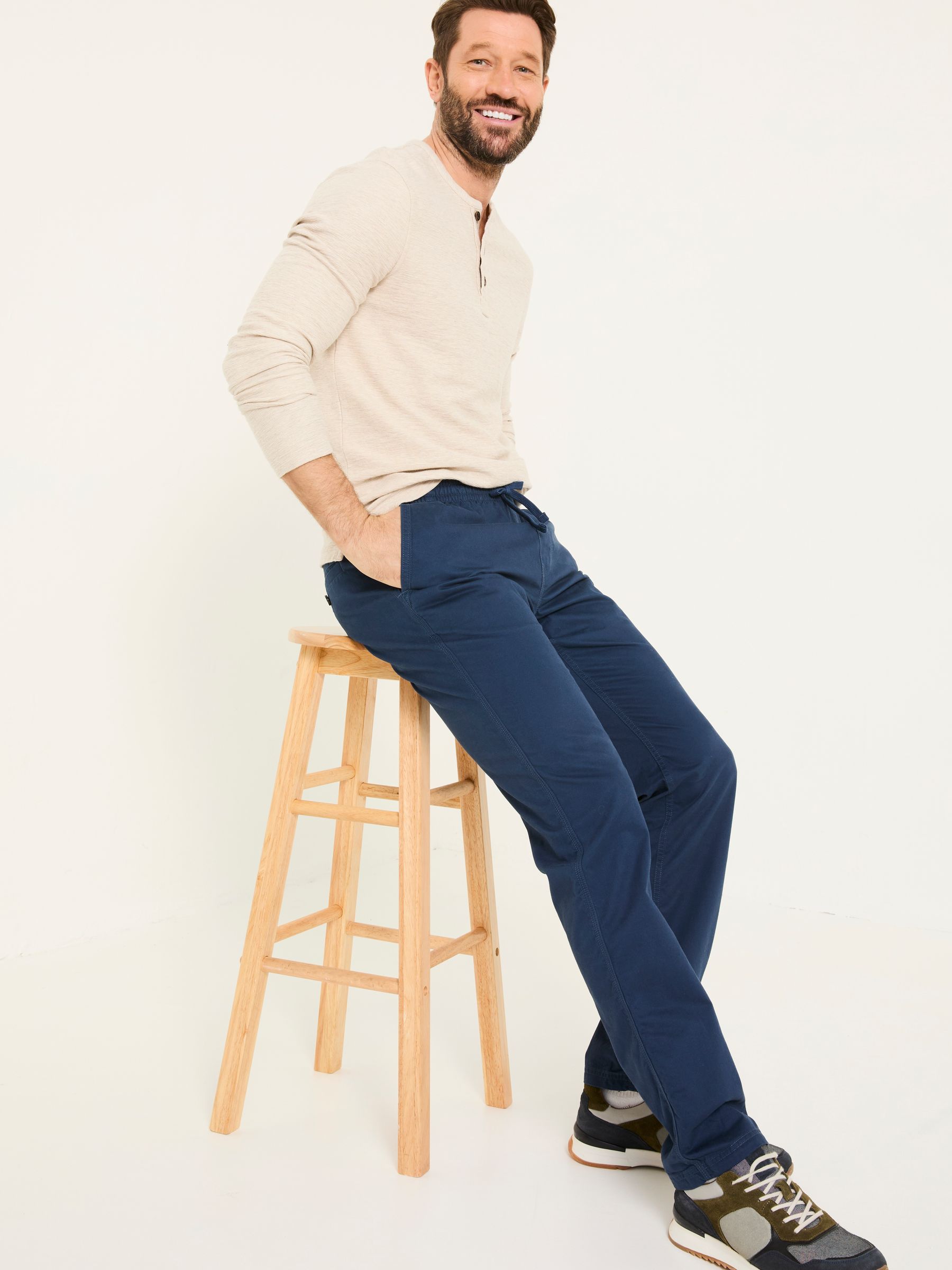 Navy Seaton Pull On Trousers - Image 3 of 6
