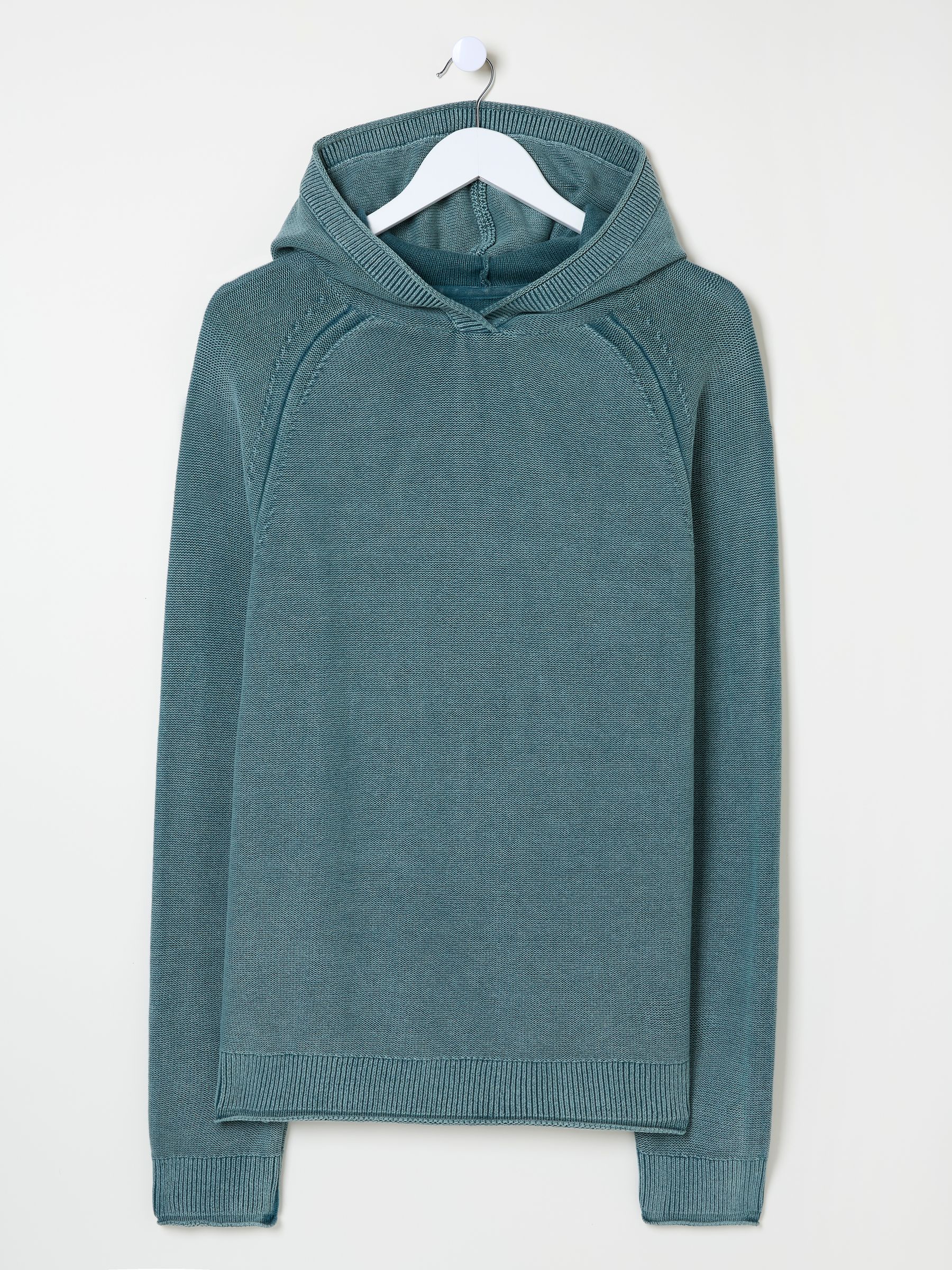 Sage Green Berwick 100% Cotton Laundered Hoodie - Image 5 of 5