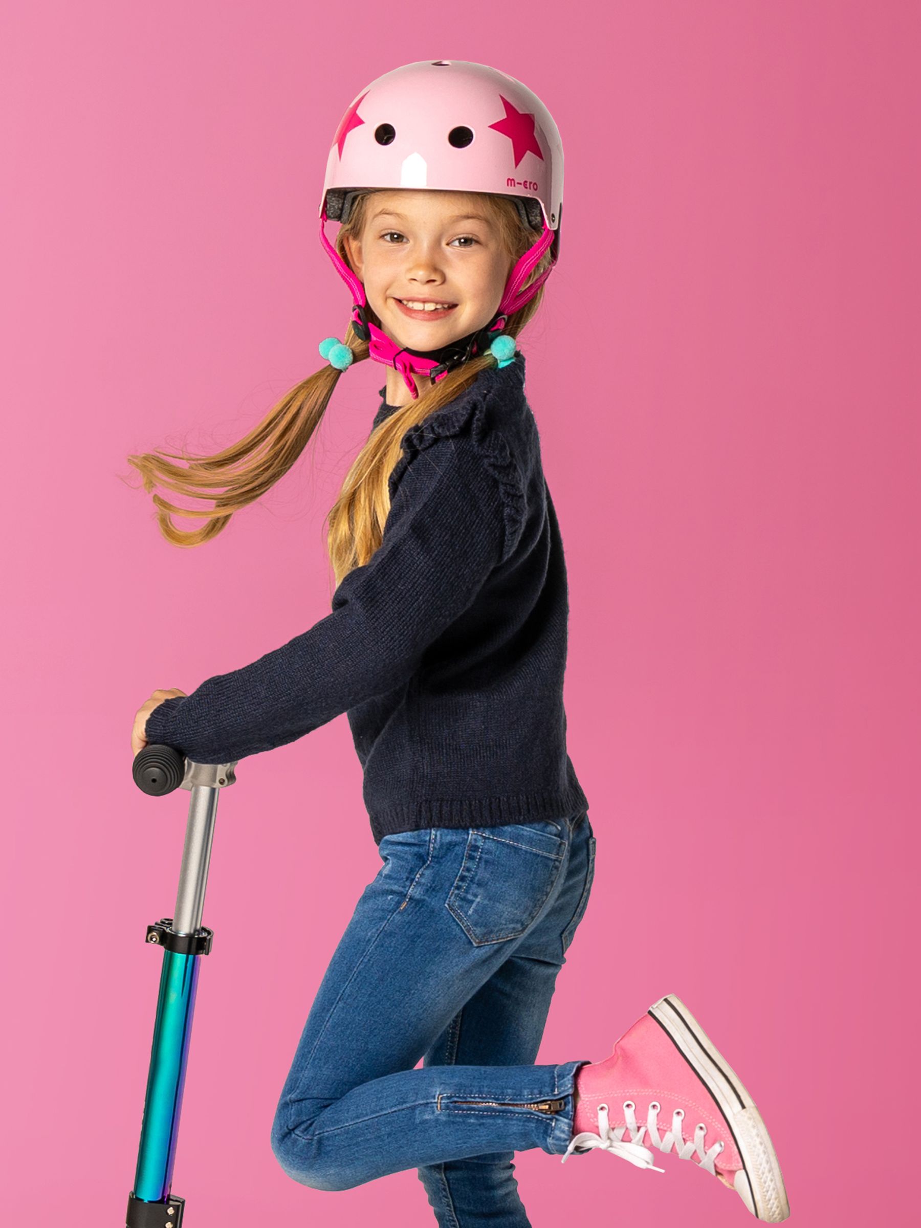 Micro Scooter Star Pink Printed Helmet Small - Image 5 of 5