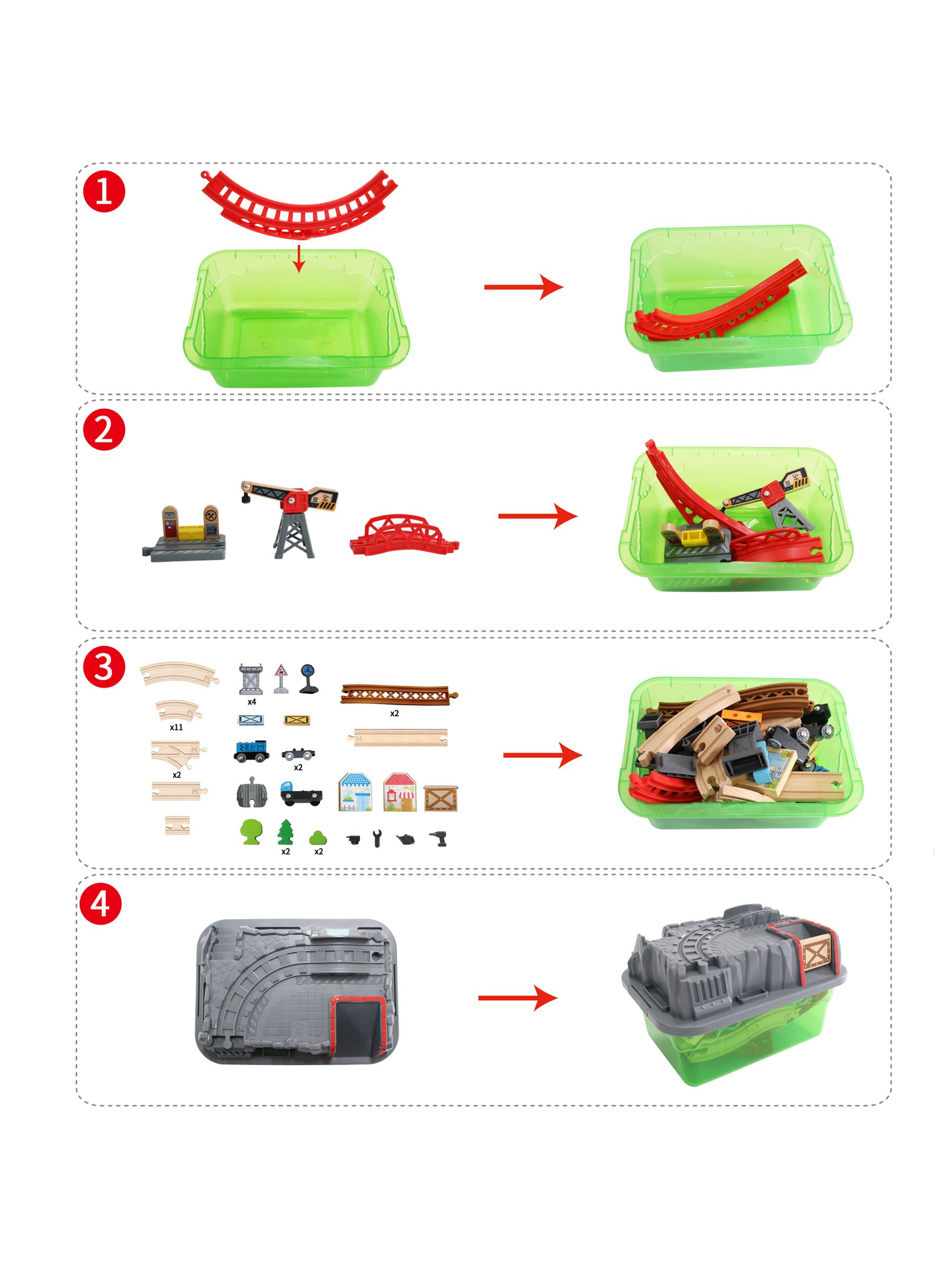 Hape Railway Bucket Builder Set - Image 7 of 7