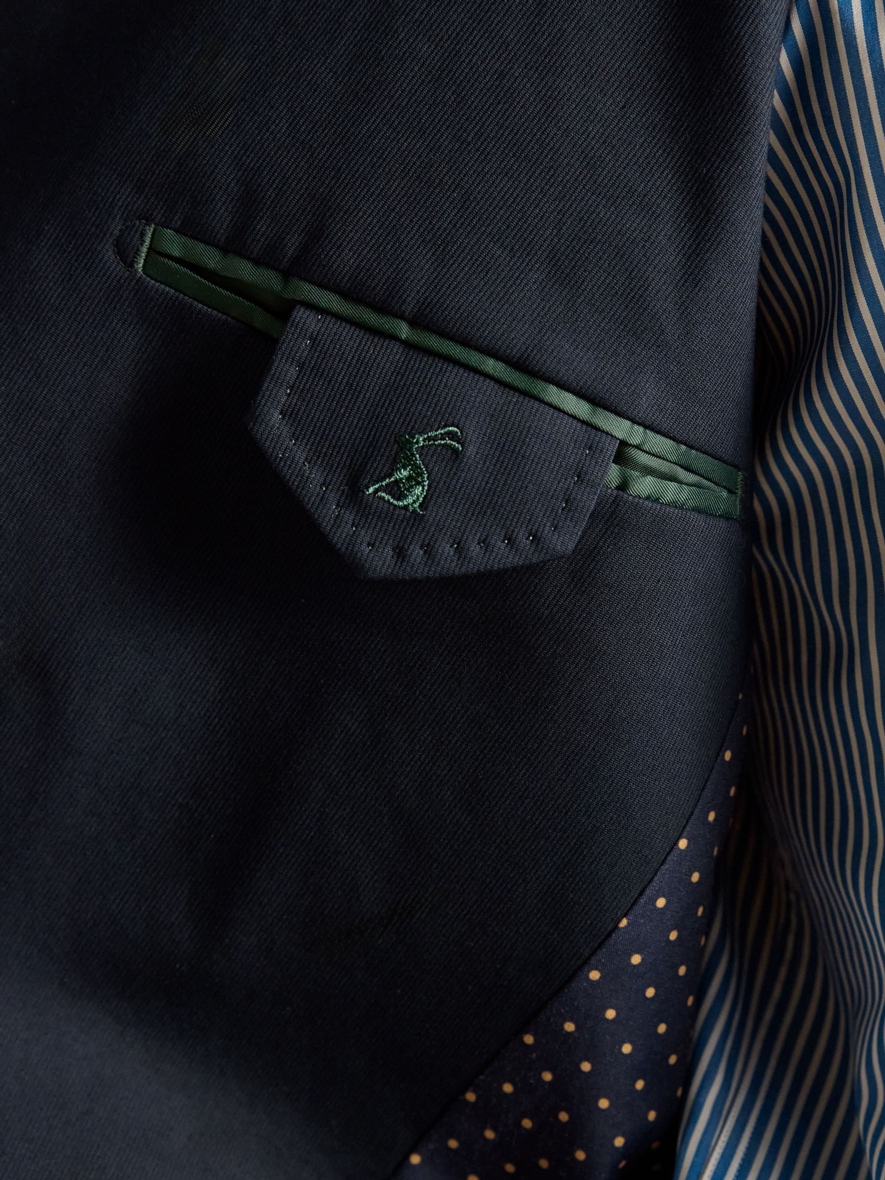 Navy Double Breasted Suit Jacket - Image 11 of 13