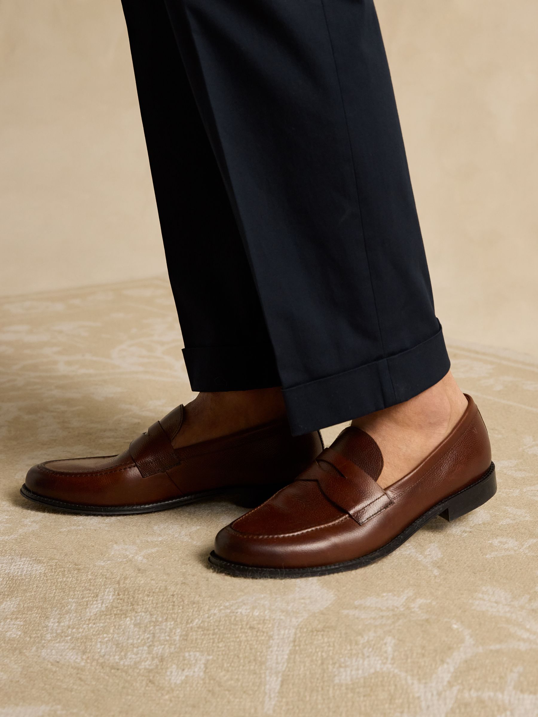 Navy Slim Fit Suit Trousers - Image 6 of 7