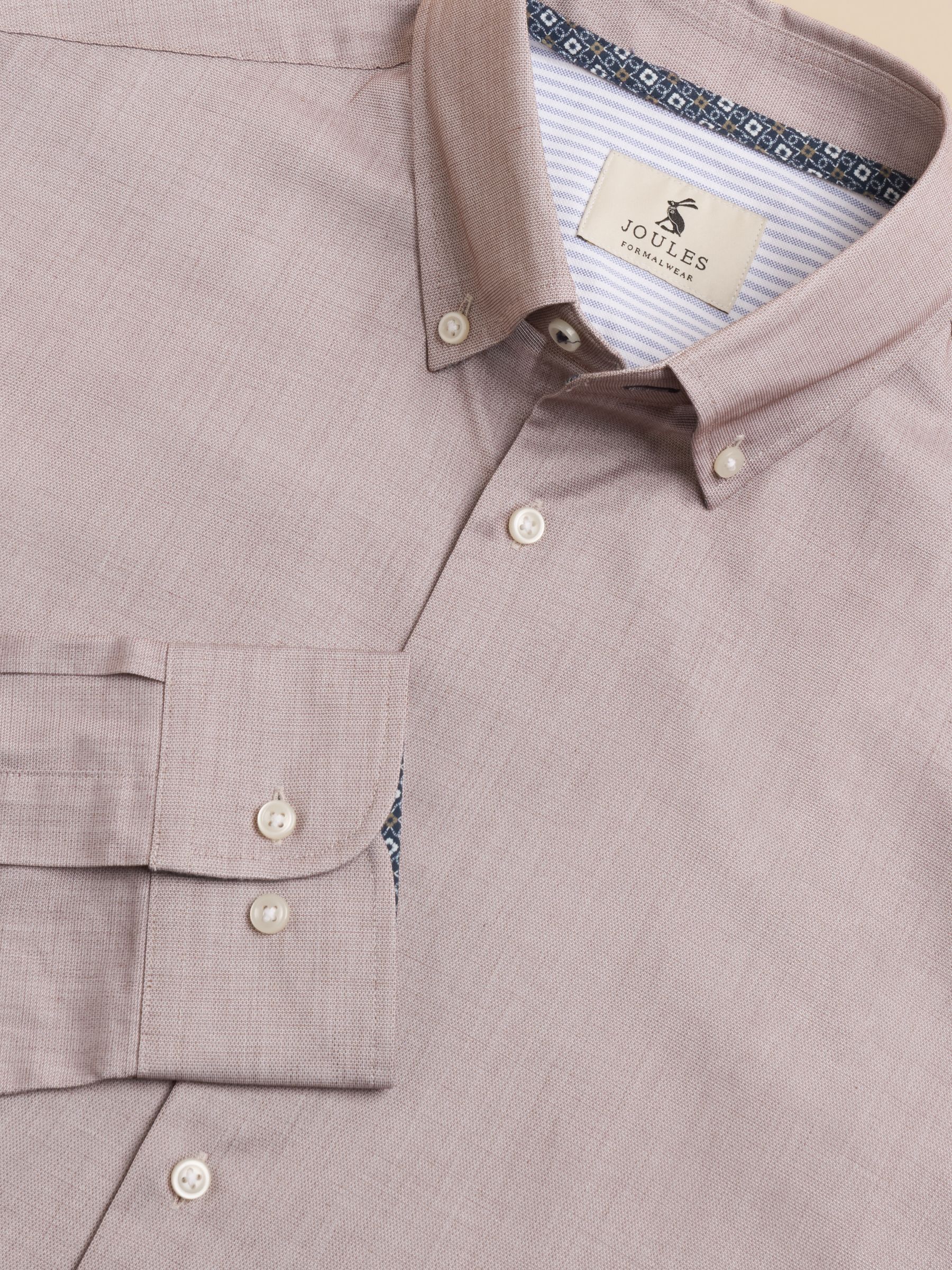 Neutral Textured 100% Cotton Long Sleeve Shirt - Image 10 of 11