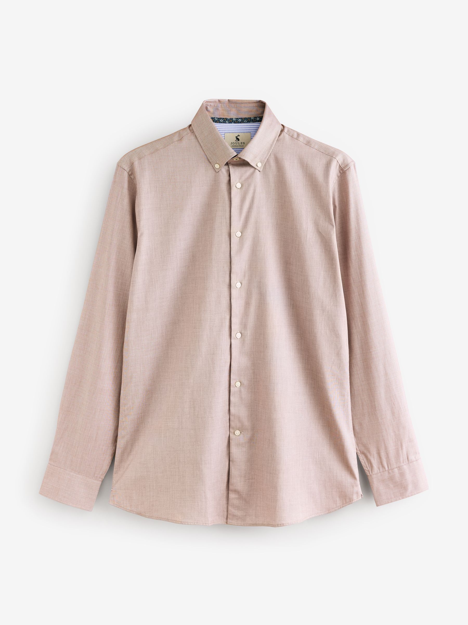 Neutral Textured 100% Cotton Long Sleeve Shirt - Image 9 of 11
