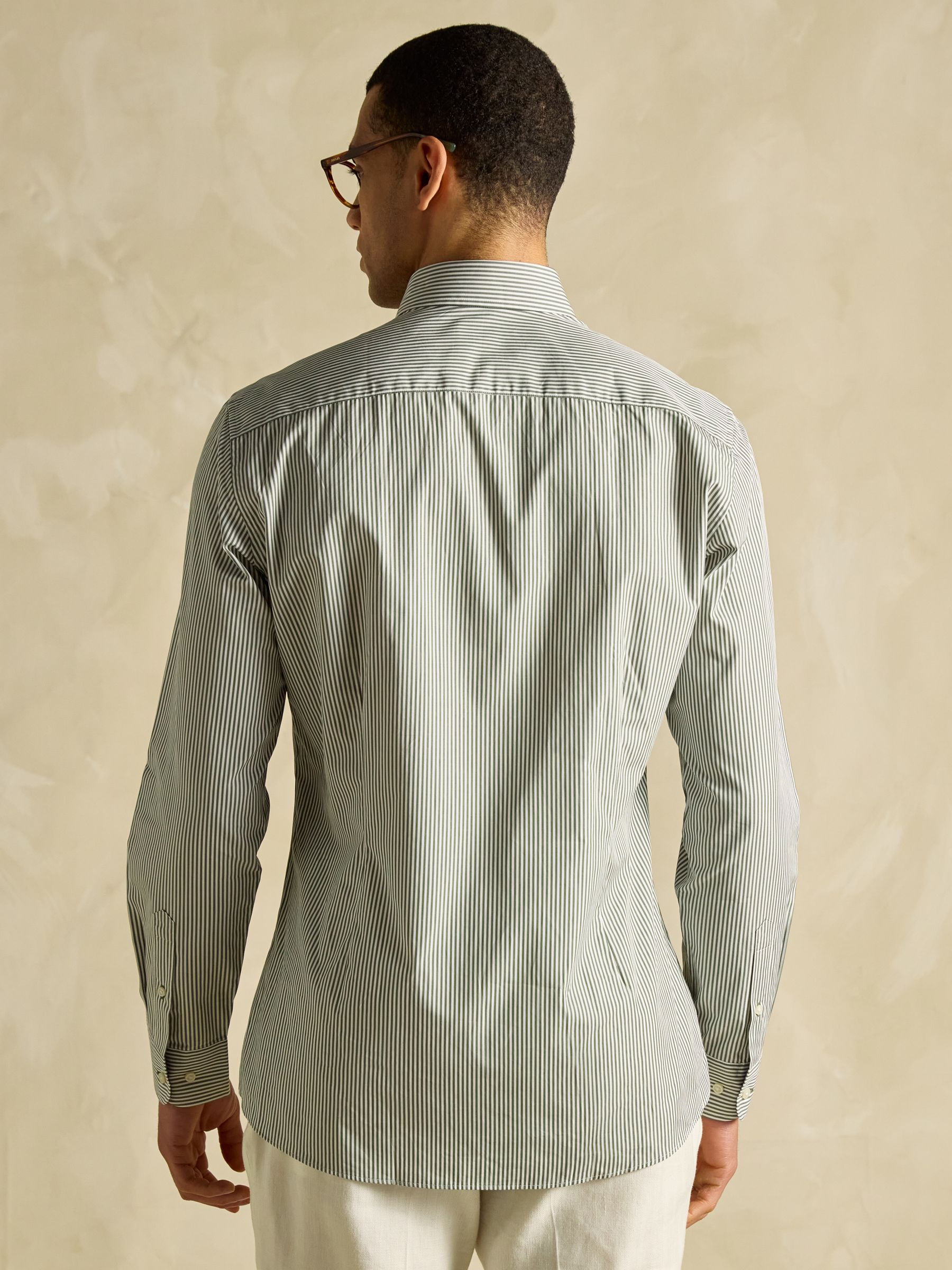 Green Bengal Long Sleeve 100% Cotton Shirt - Image 3 of 8