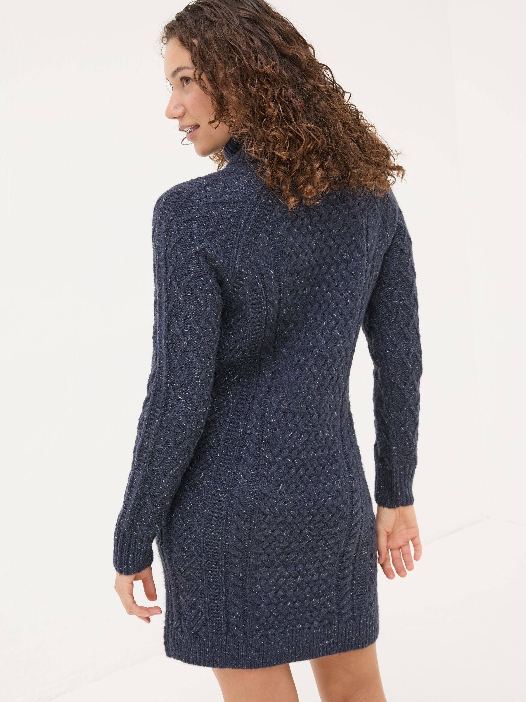 Navy Alicia Knit Dress - Image 3 of 6