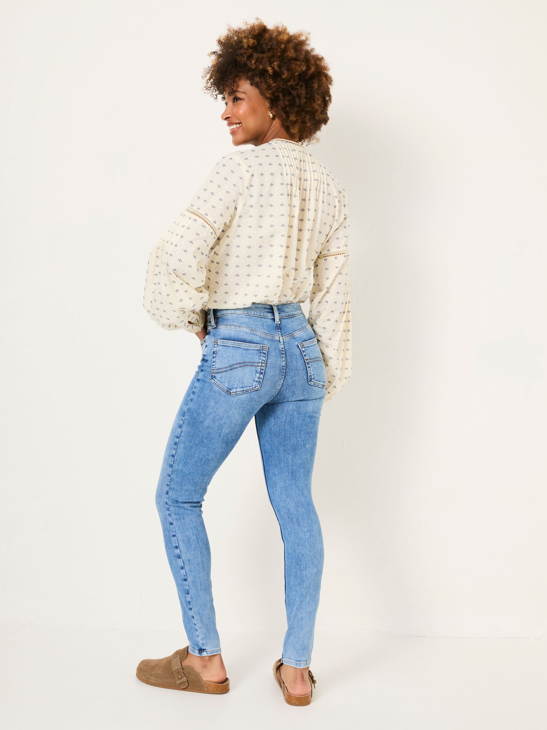 Harlow Light Vintage Blue Highwaist Skinny Jeans - Image 3 of 7
