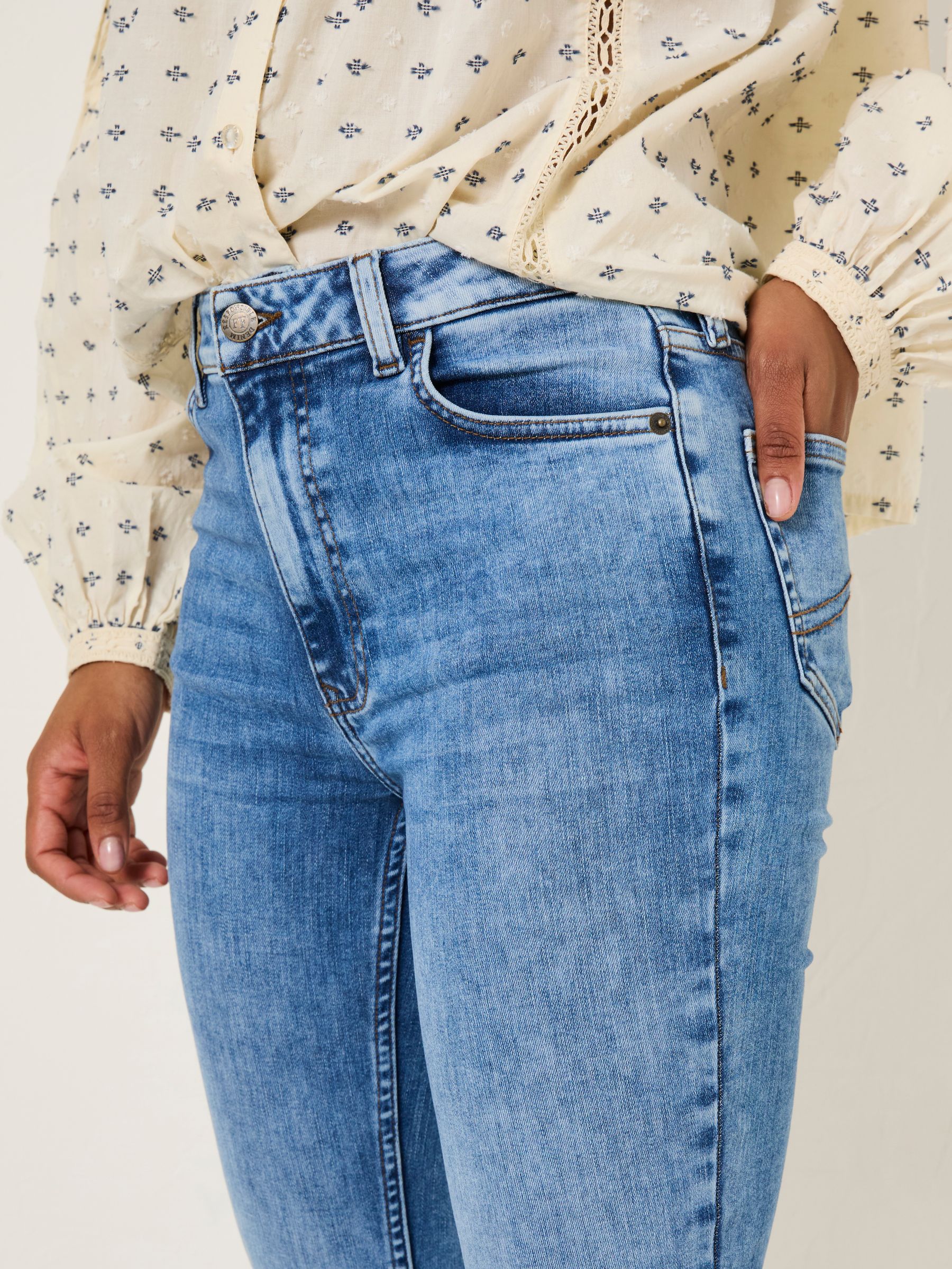 Harlow Light Vintage Blue Highwaist Skinny Jeans - Image 5 of 7