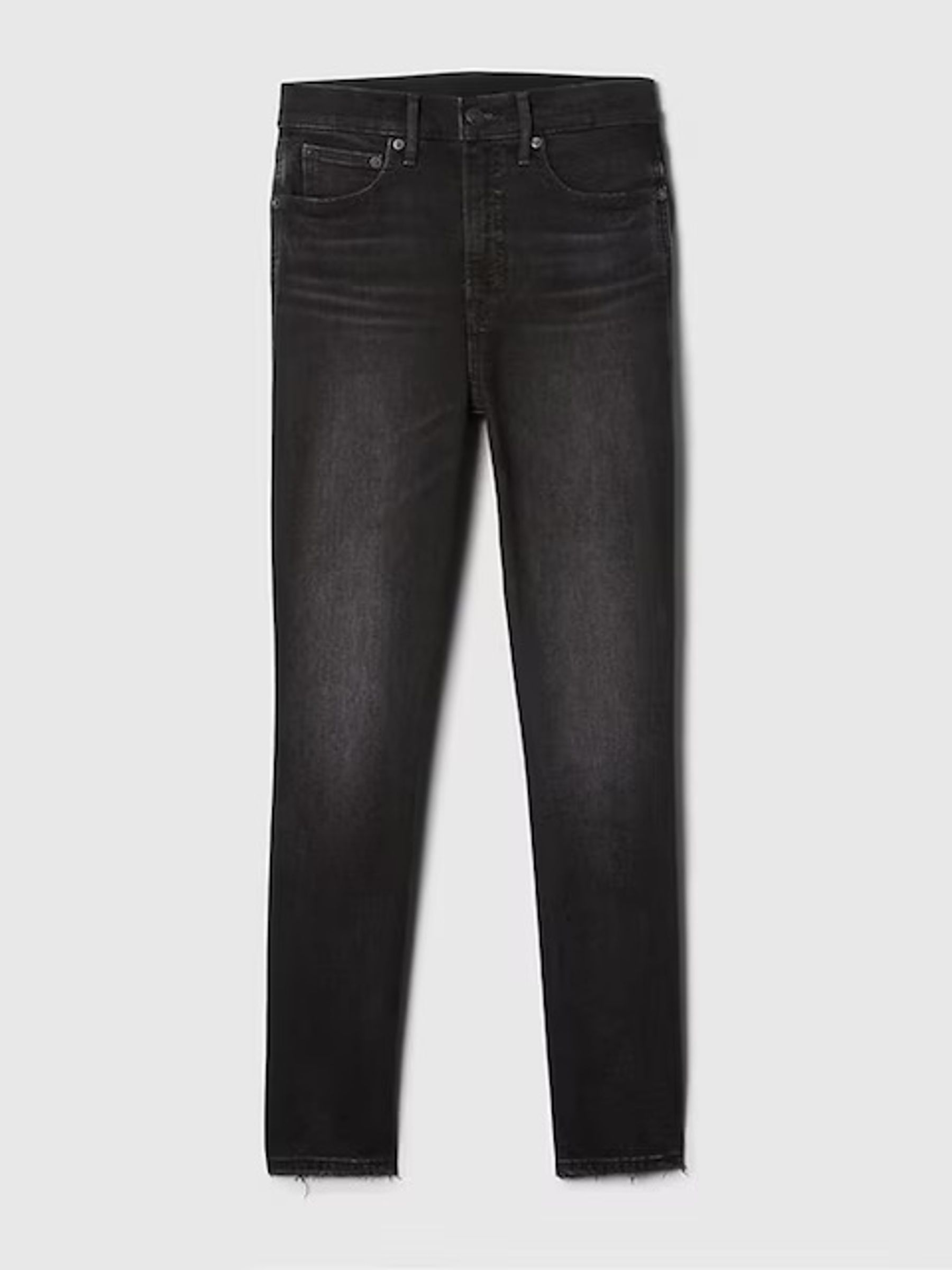 Black High Waisted Ankle Length Vintage Slim Jeans - Image 6 of 8