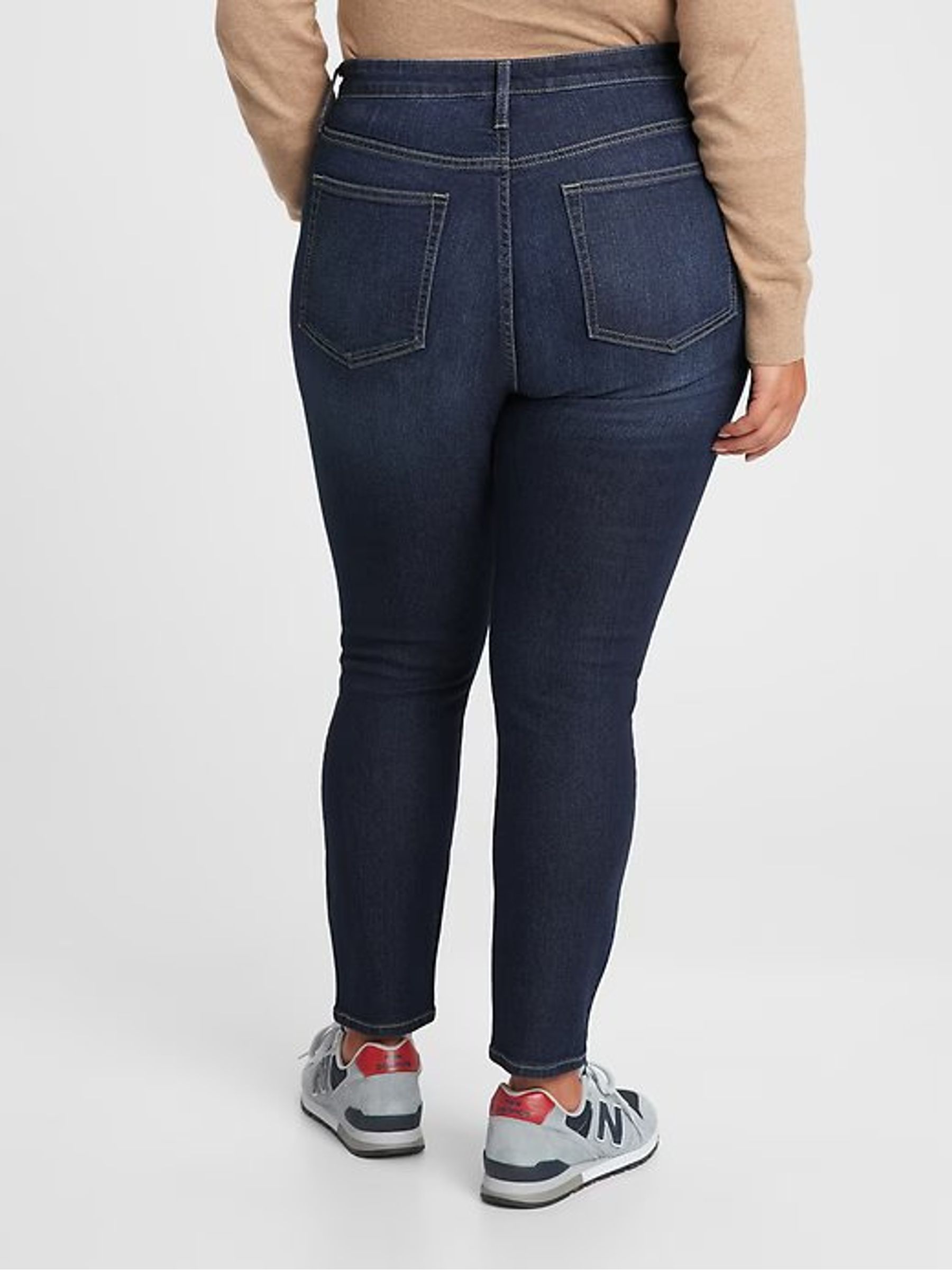 Dark Wash Blue High Waisted Classic Jeggings - Image 7 of 9
