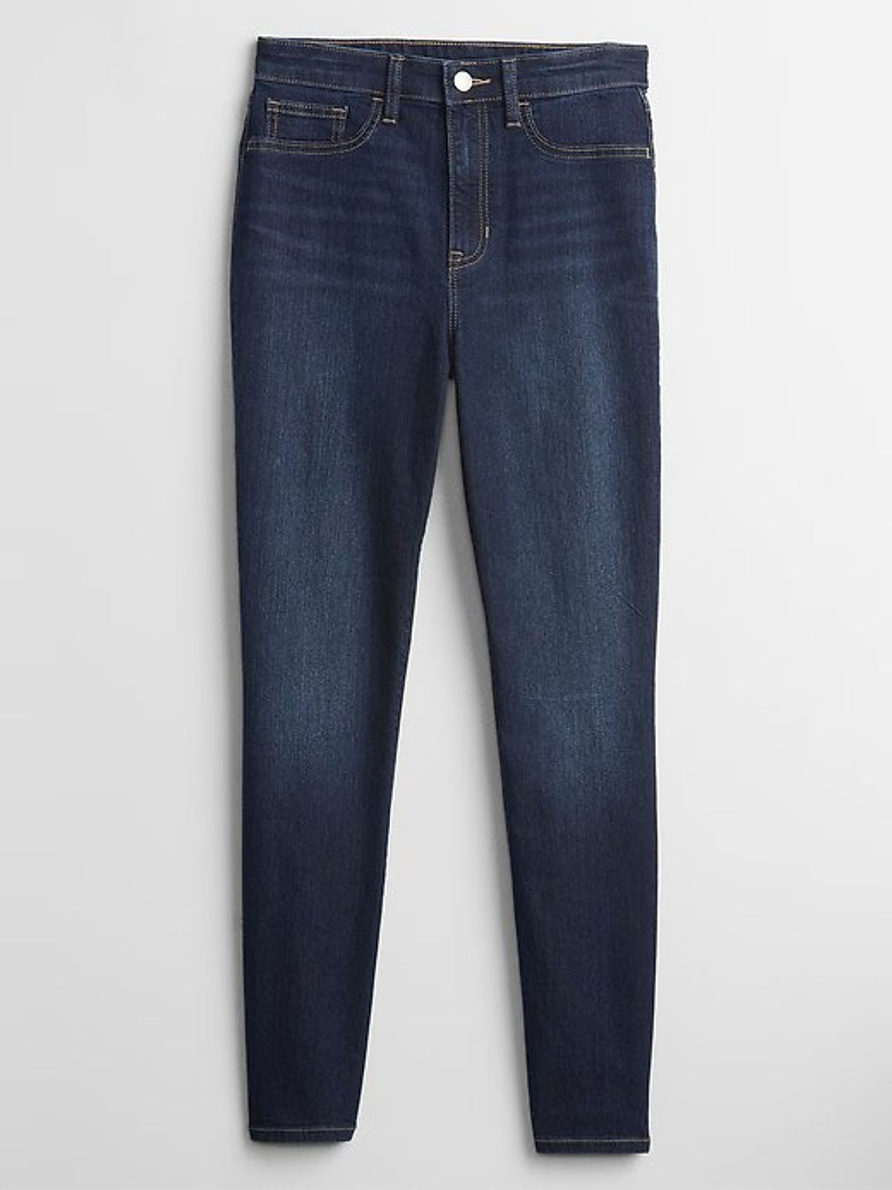 Dark Wash Blue High Waisted Classic Jeggings - Image 8 of 9