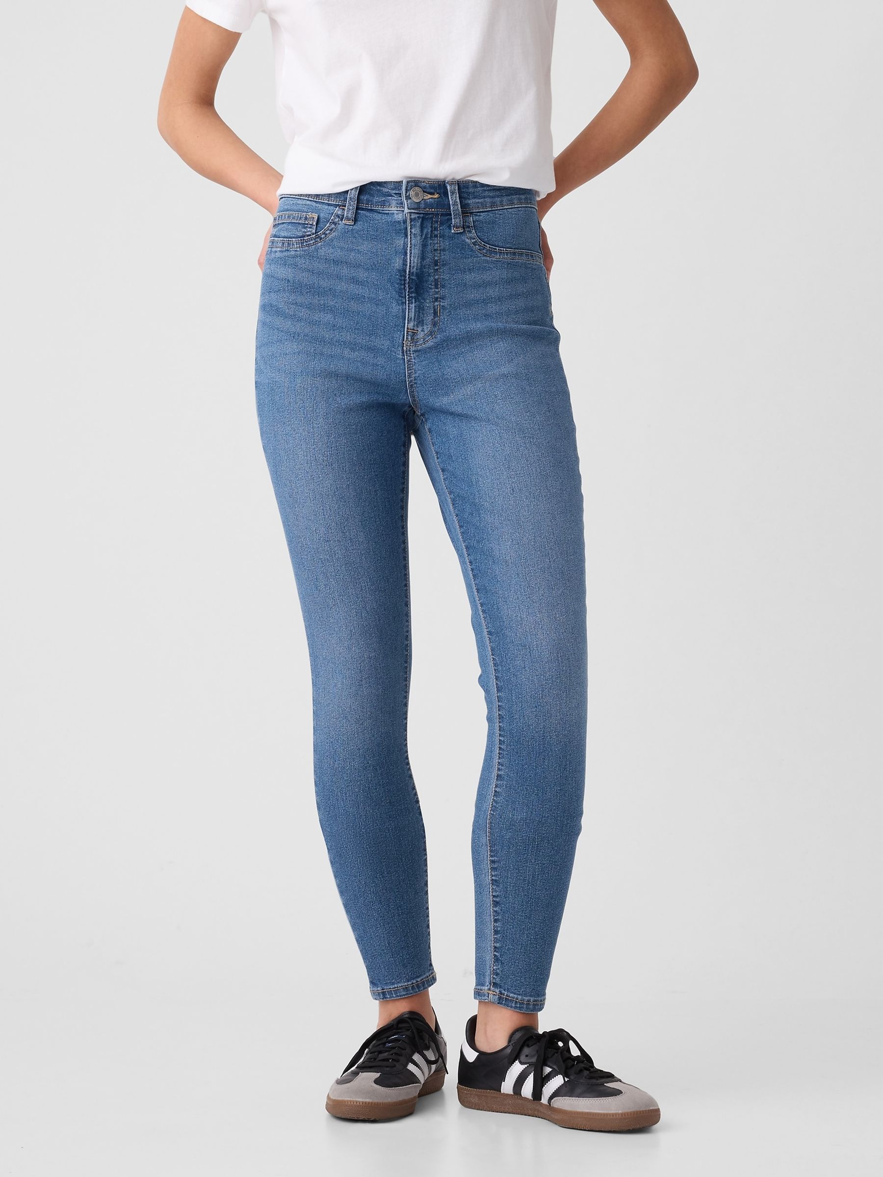 Blue High Waisted Classic Jeggings - Image 2 of 5