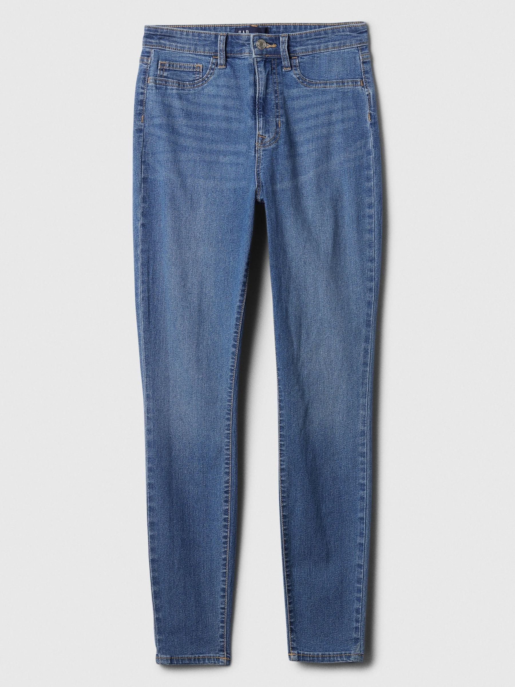 Blue High Waisted Classic Jeggings - Image 5 of 5