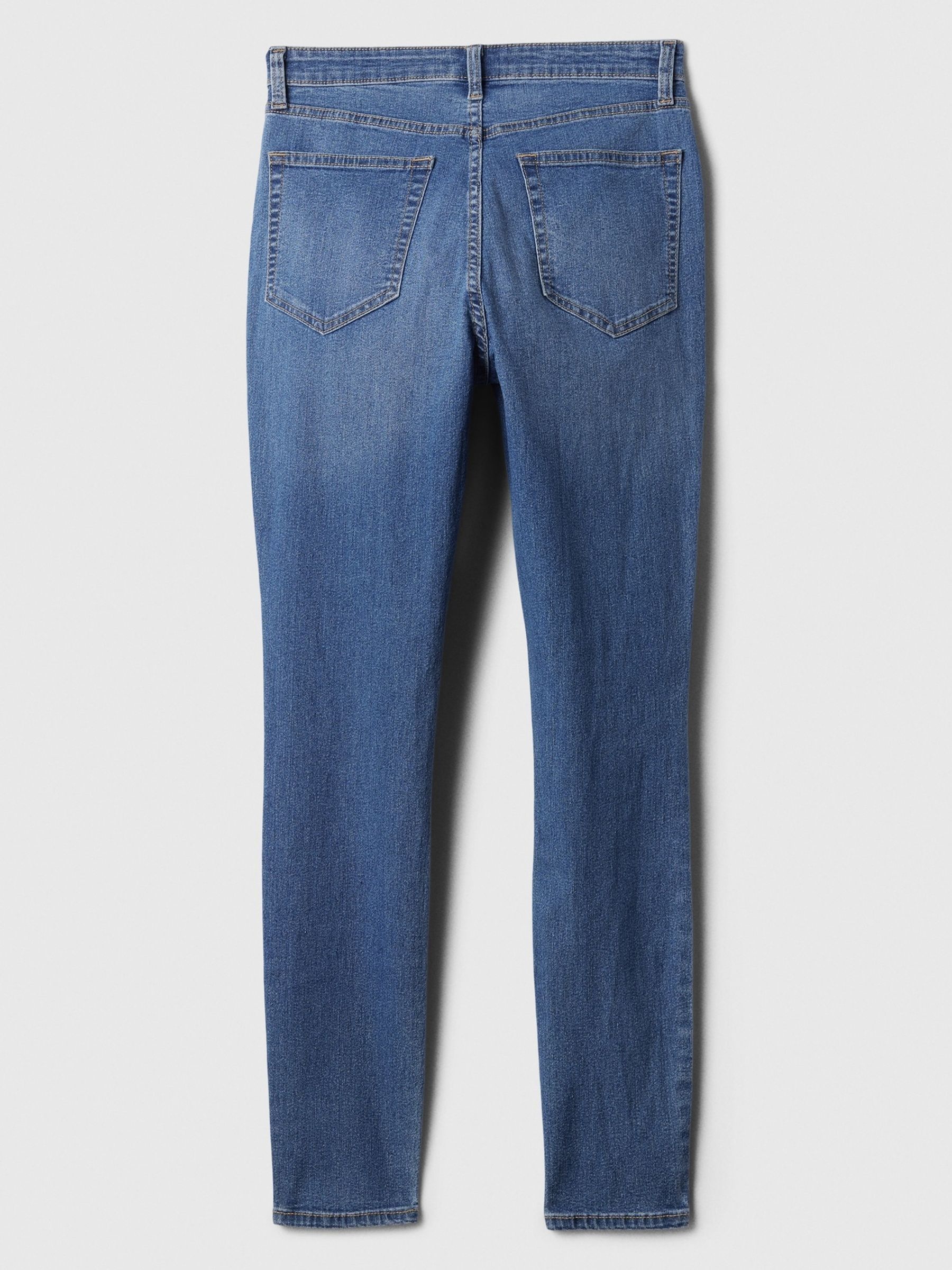 Blue High Waisted Classic Jeggings - Image 6 of 6