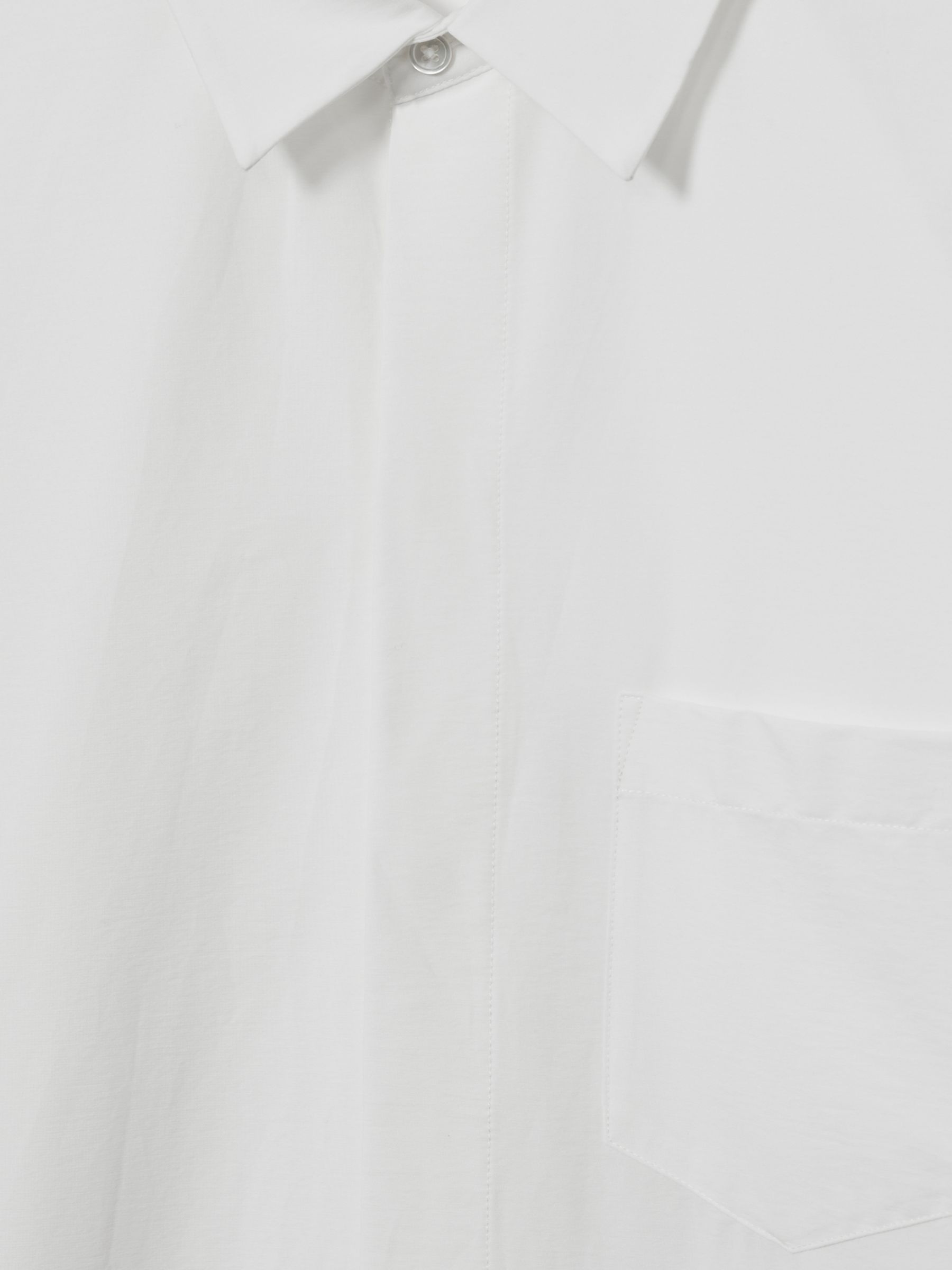 Reiss | Les 100 Ciels Cotton-Blend Poplin Shirt in White - Image 7 of 7