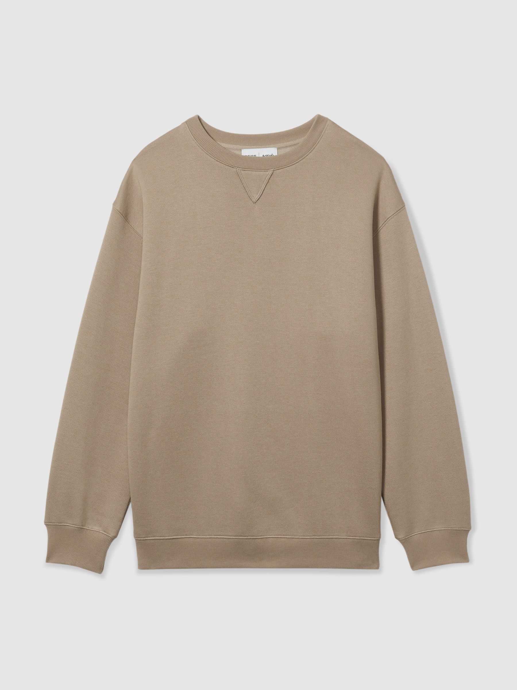 Reiss Reiss | Les 100 Ciels Oversized Sweatshirt in Camel