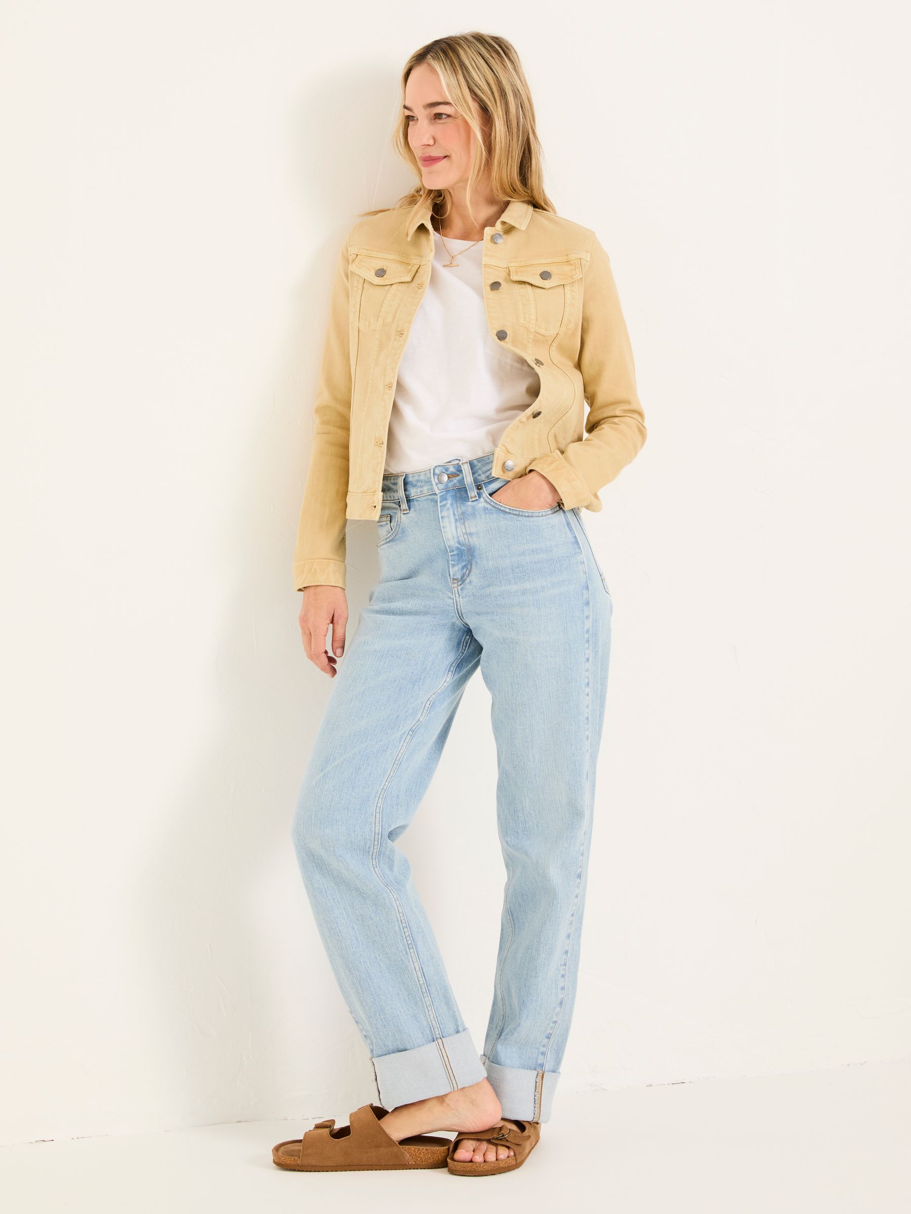 Tasha Dark Yellow Denim Jacket - Image 3 of 6
