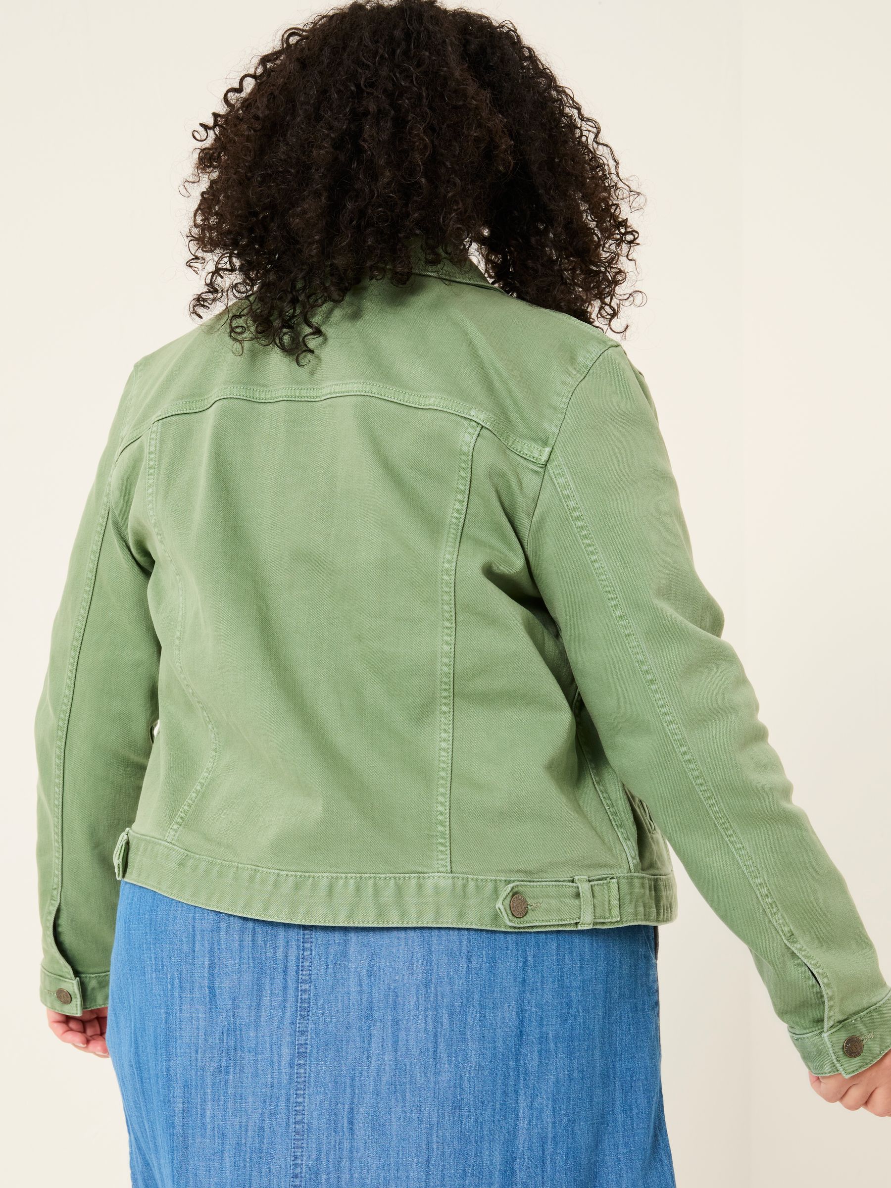 Tasha Green Denim Jacket - Image 2 of 5