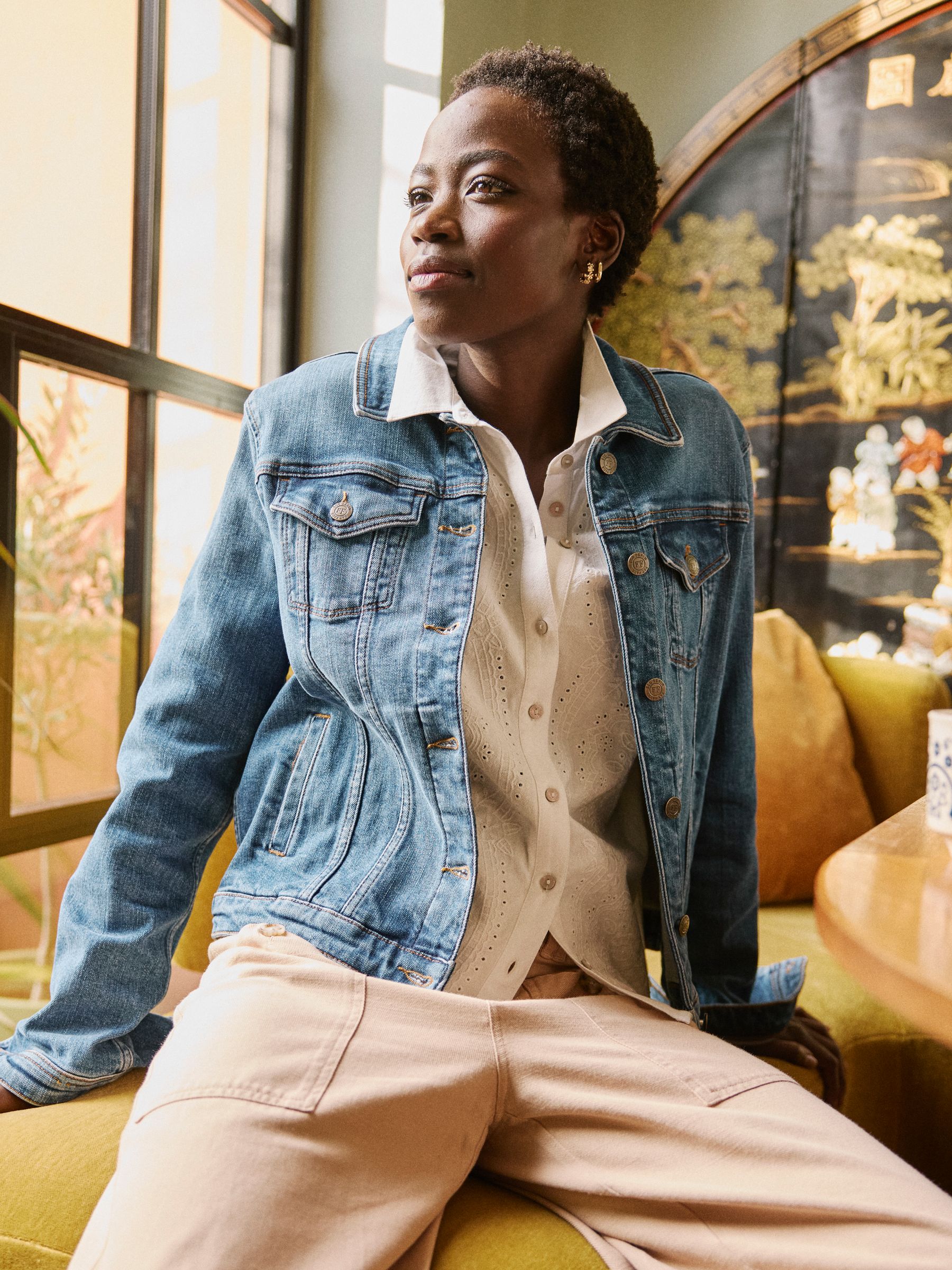 Tasha Denim Vintage Denim Jacket - Image 1 of 5