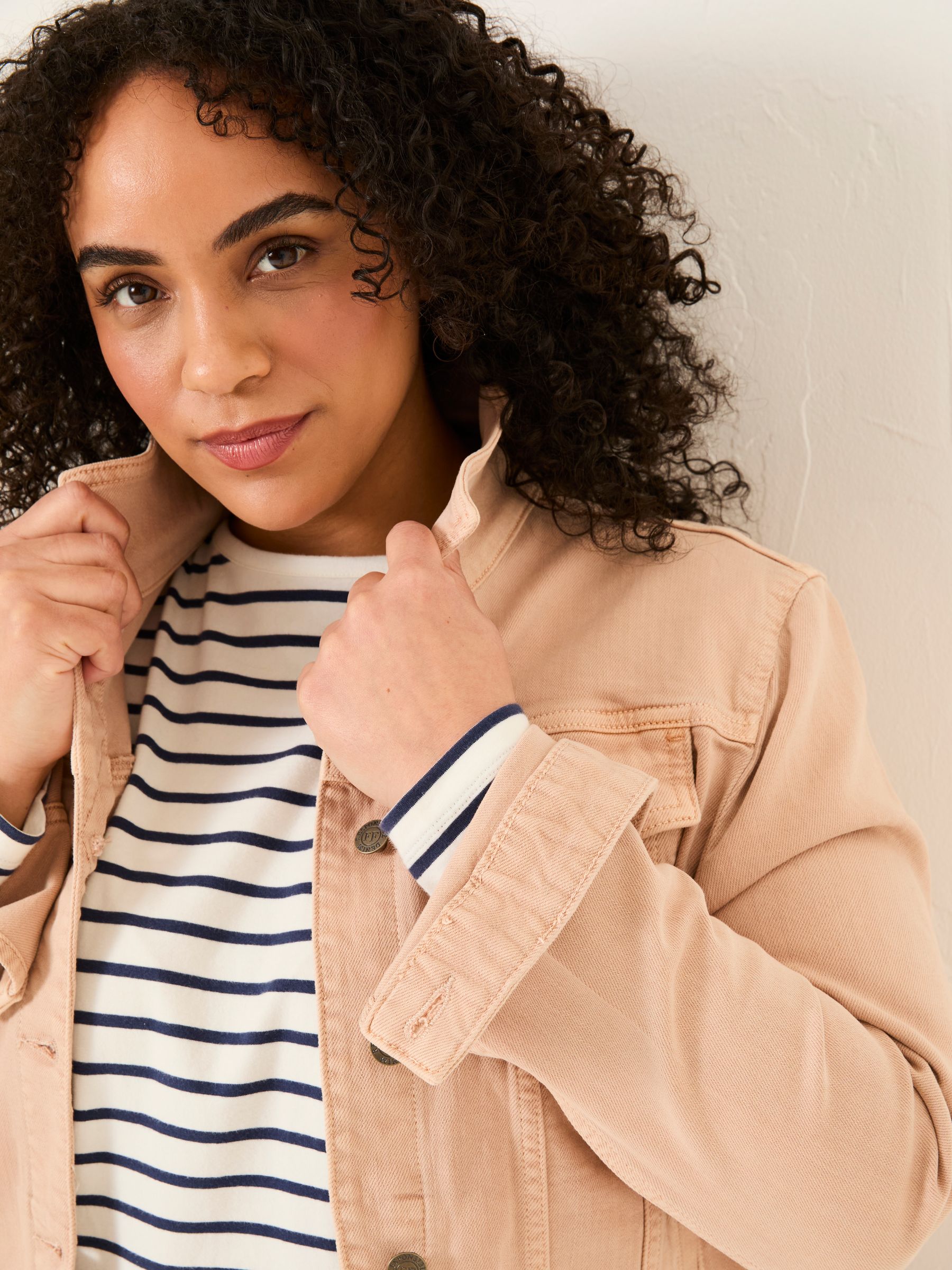 Tasha Light Pink Denim Jacket - Image 5 of 6