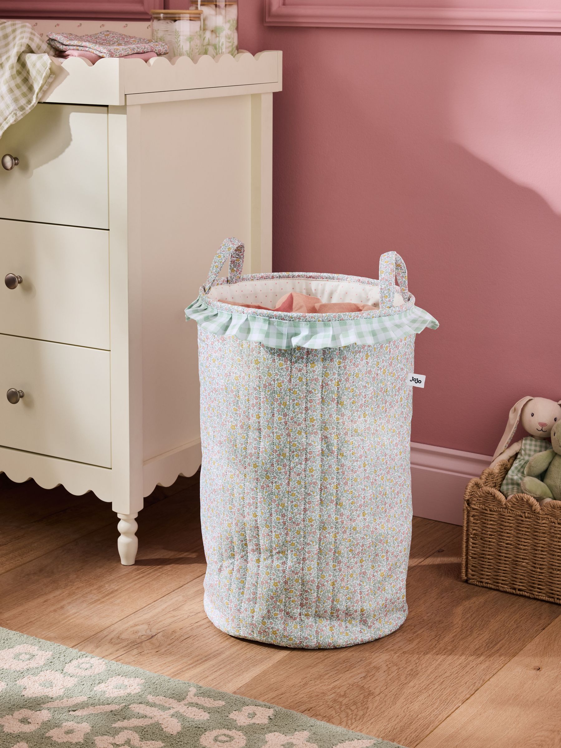 Ditsy Floral Printed Laundry Basket - Image 1 of 4